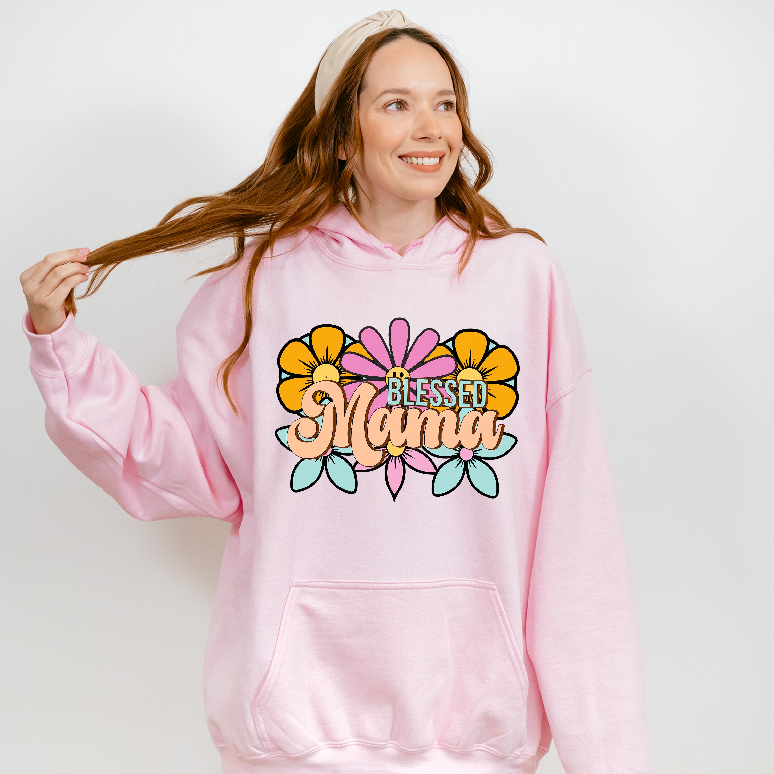 Blessed Mama Mother's Day Unisex Crewneck T-Shirt Sweatshirt Hoodie