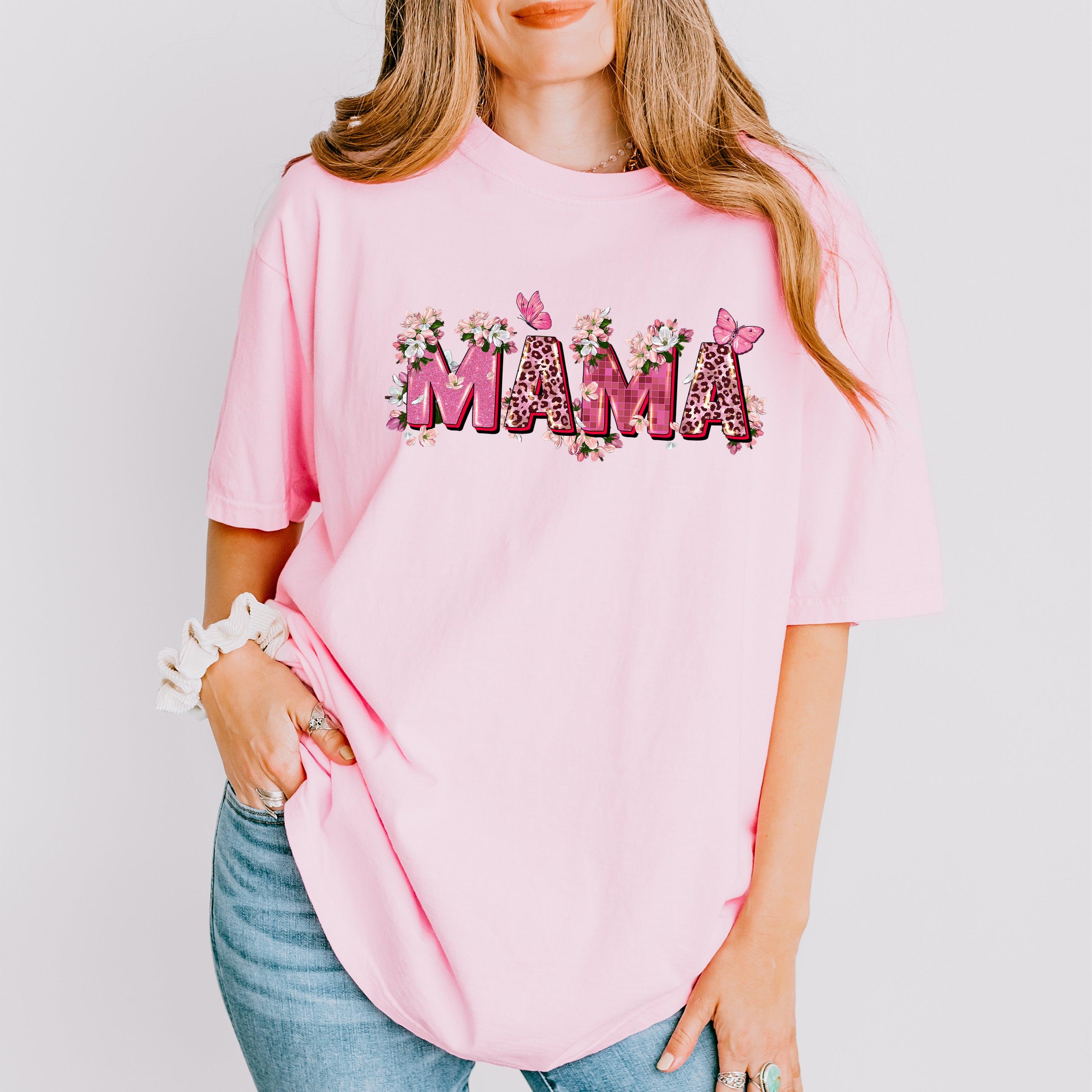 Butterfly Mama Mother's Day Unisex Crewneck T-Shirt Sweatshirt Hoodie