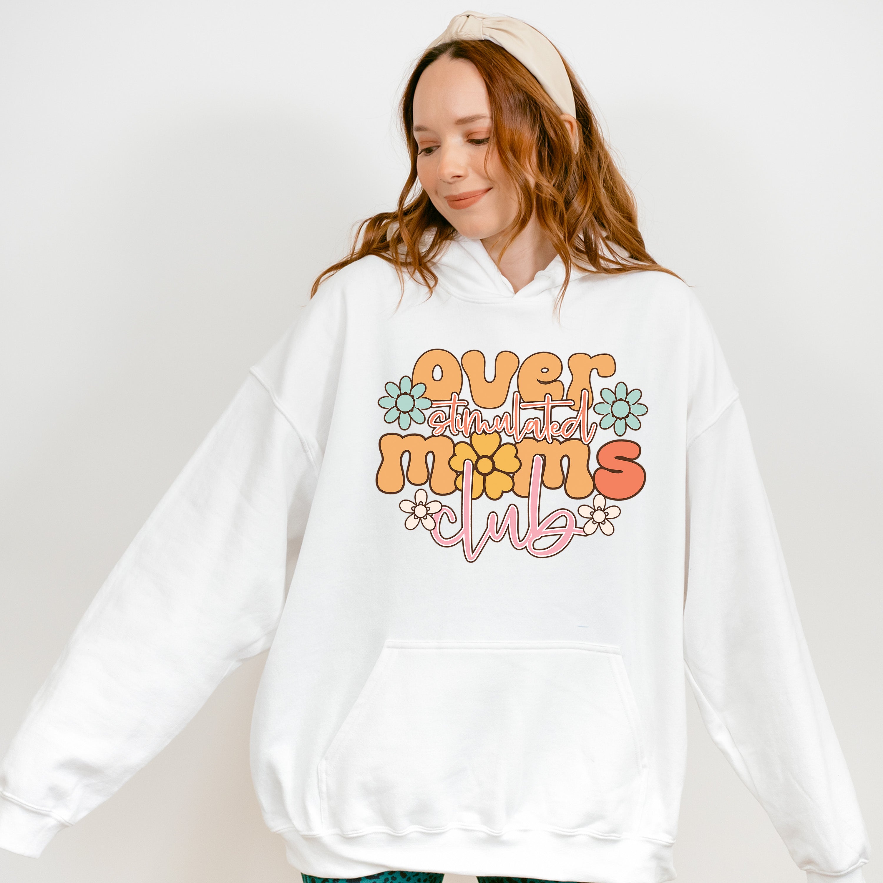 Over Stimulated Moms Club Mother's Day Unisex Crewneck T-Shirt Sweatshirt Hoodie