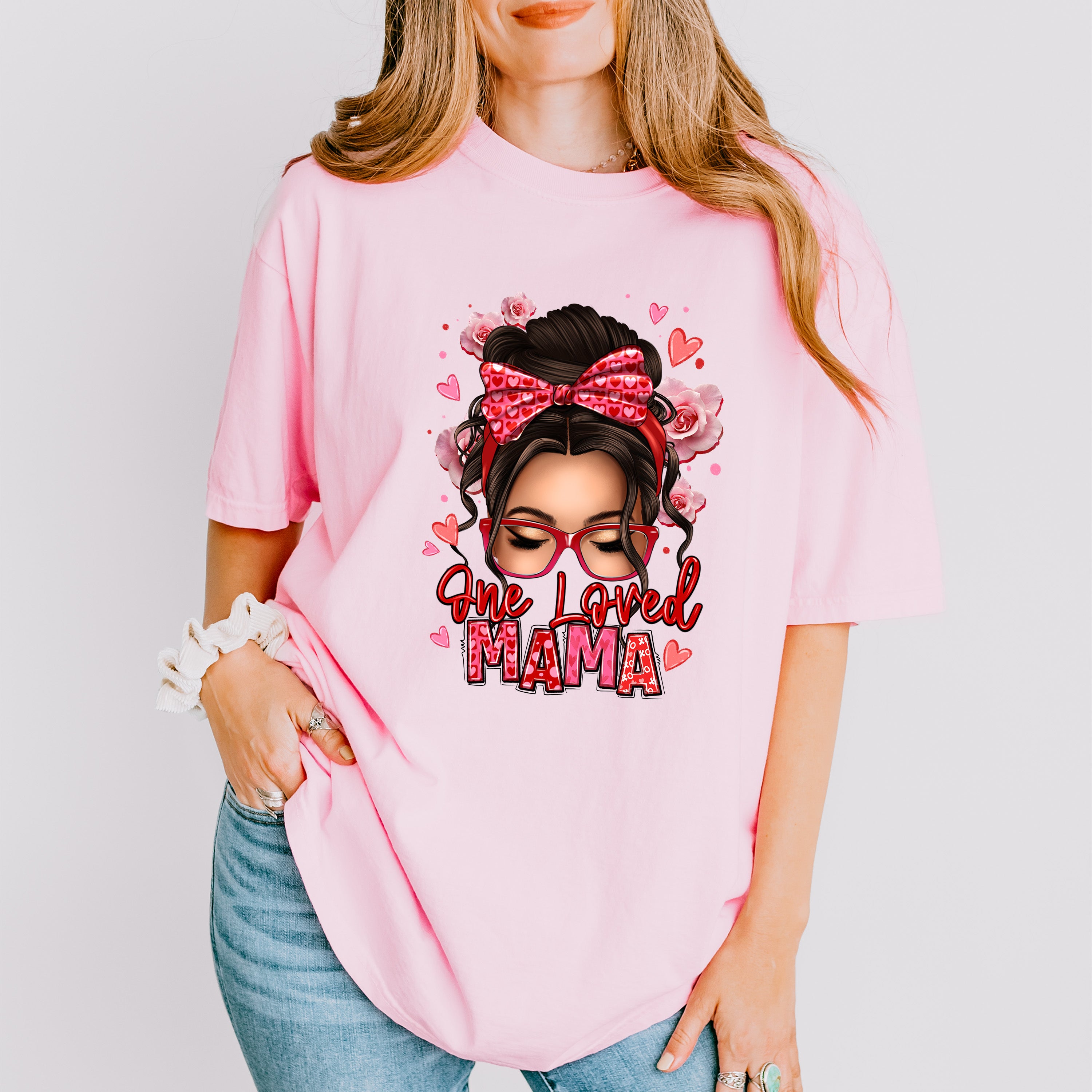 One Loved Mama Mother's Day Unisex Crewneck T-Shirt Sweatshirt Hoodie