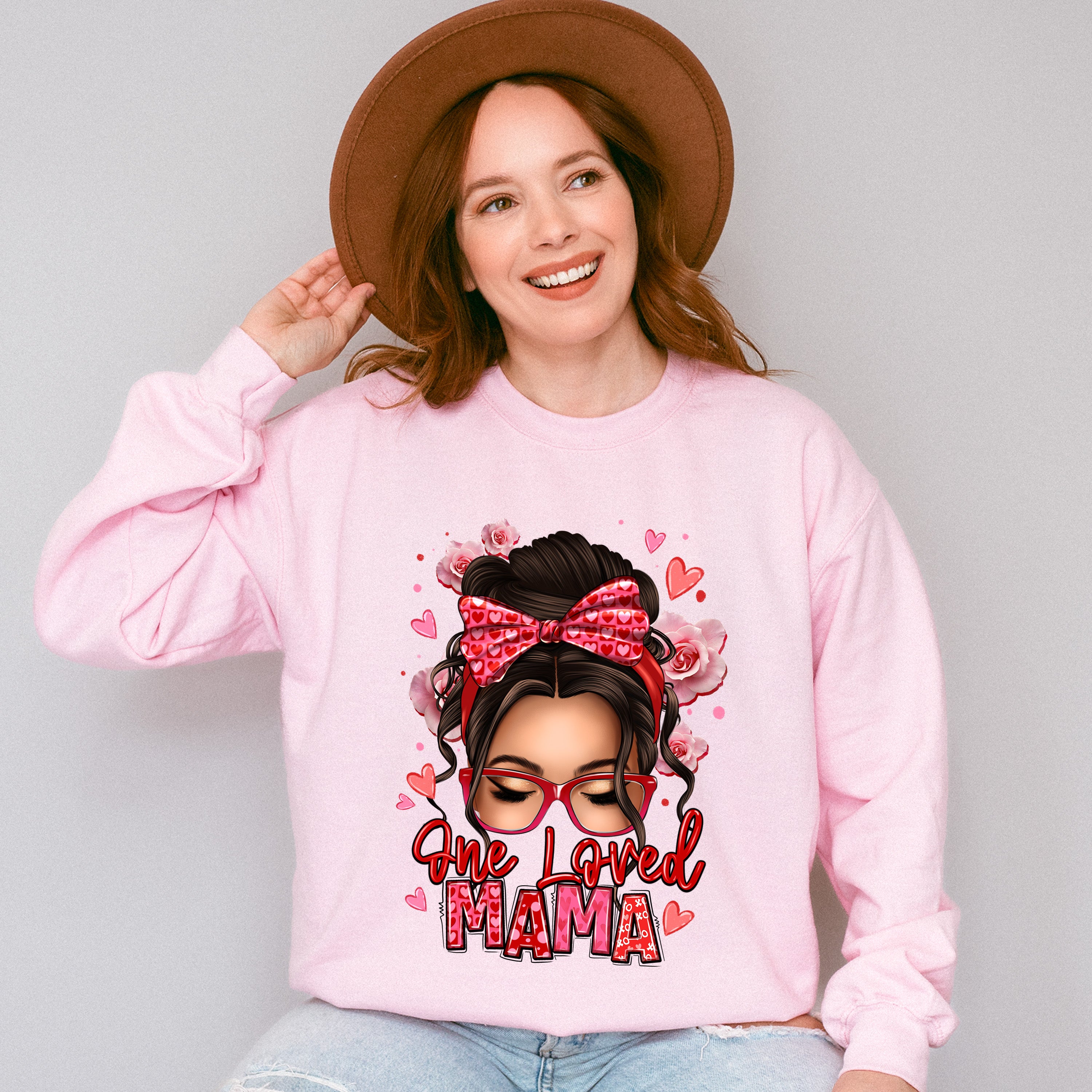 One Loved Mama Mother's Day Unisex Crewneck T-Shirt Sweatshirt Hoodie