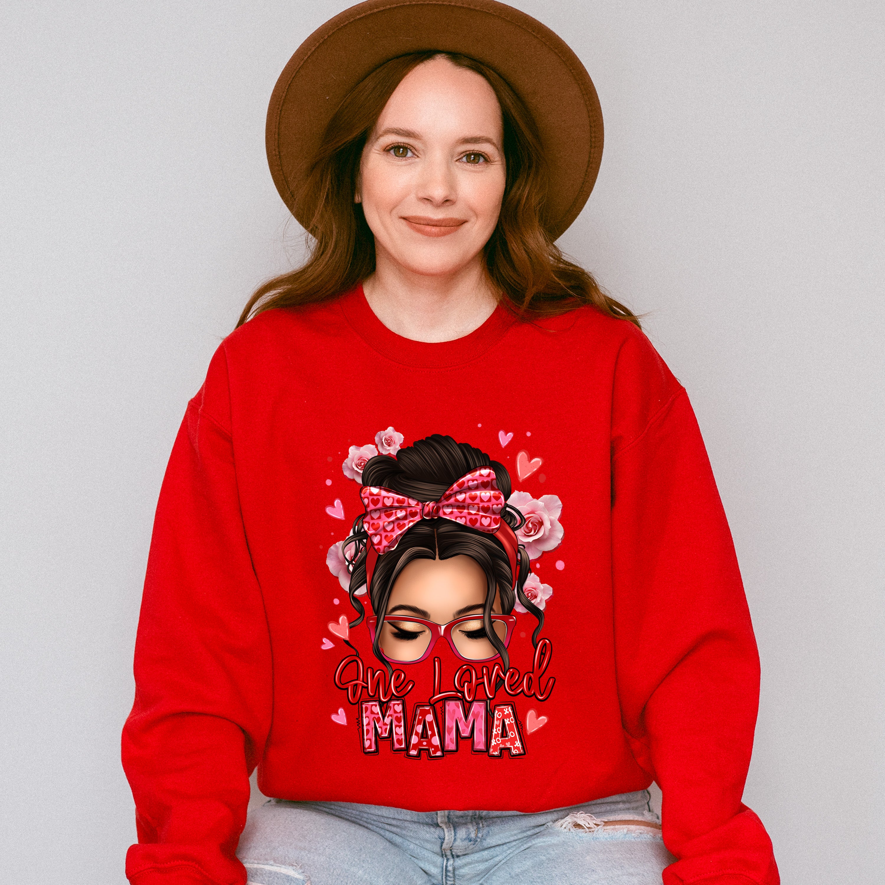 One Loved Mama Mother's Day Unisex Crewneck T-Shirt Sweatshirt Hoodie