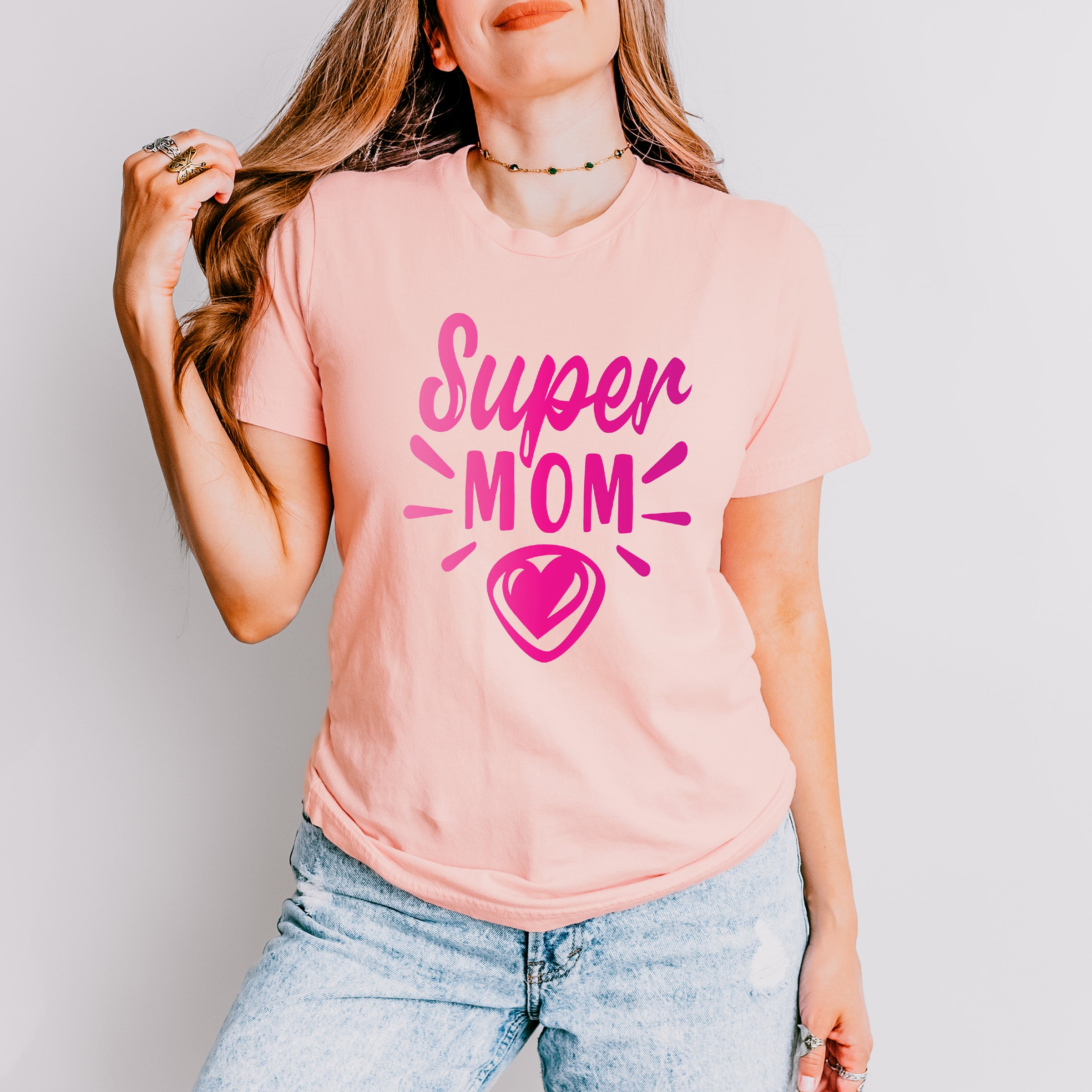Super Mom Mother's Day Unisex Crewneck T-Shirt Sweatshirt Hoodie