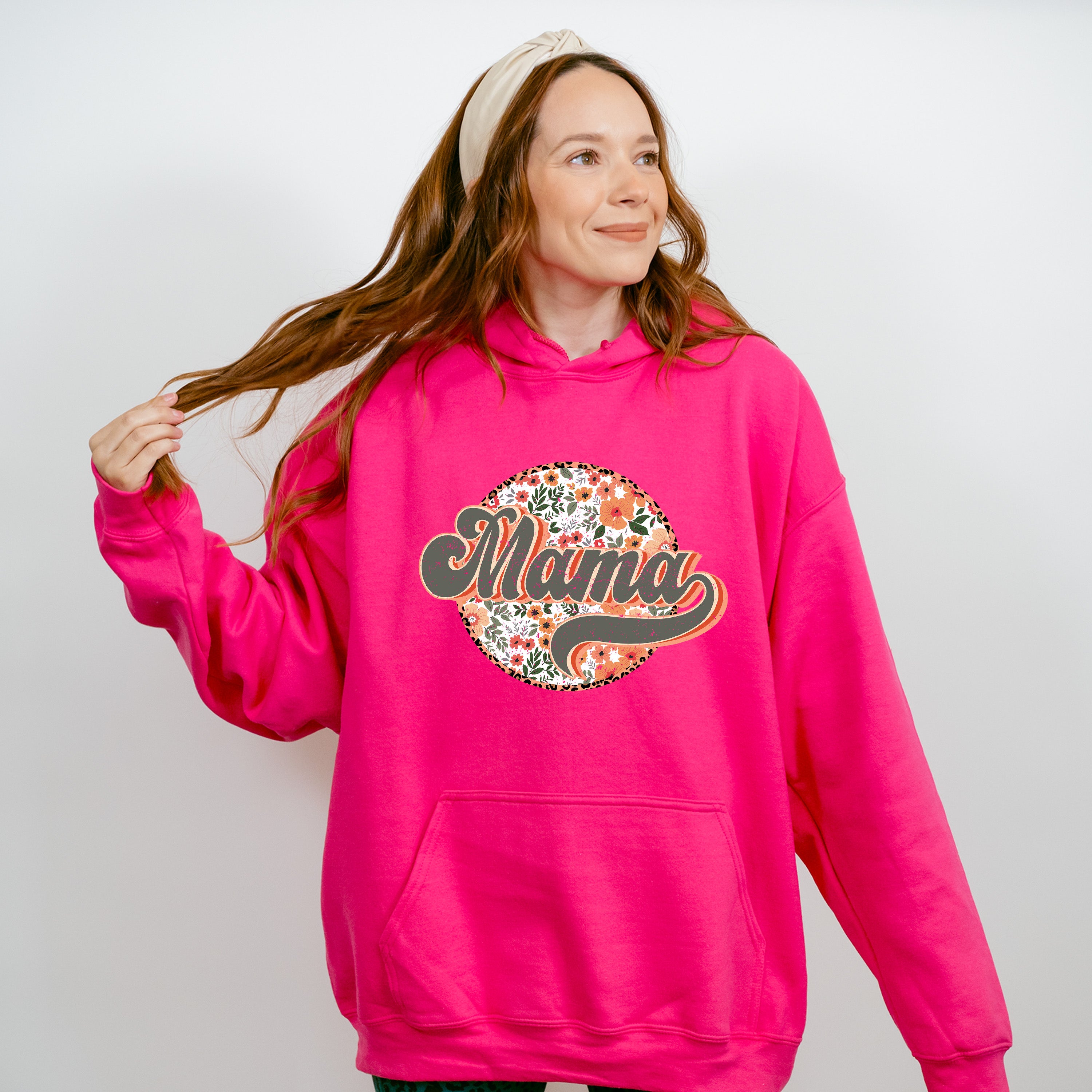 Retro Flowers Mama Mother's Day Unisex Crewneck T-Shirt Sweatshirt Hoodie