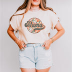 Retro Flowers Mama Mother's Day Unisex Crewneck T-Shirt Sweatshirt Hoodie