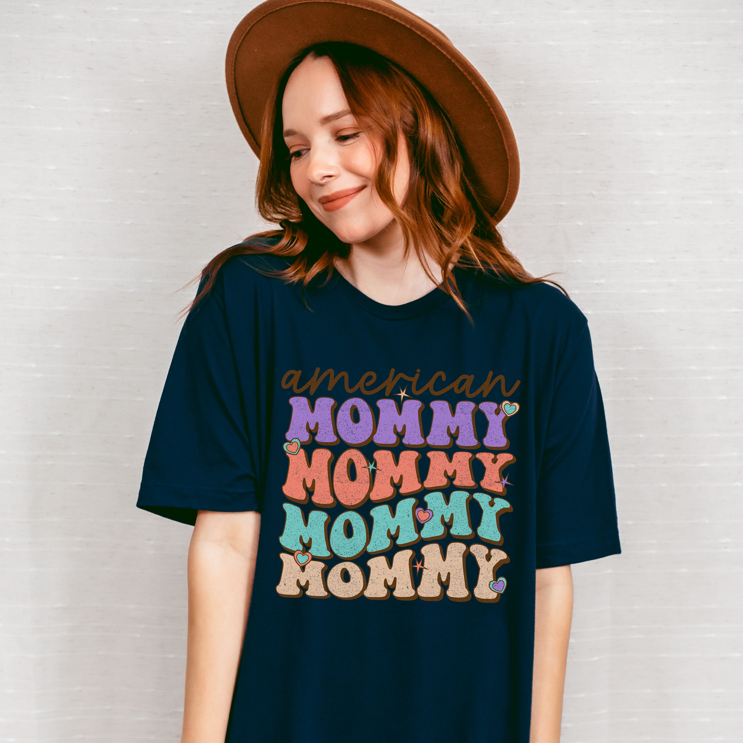 American Mommy Mother's Day Unisex Crewneck T-Shirt Sweatshirt Hoodie