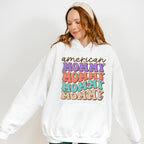 American Mommy Mother's Day Unisex Crewneck T-Shirt Sweatshirt Hoodie