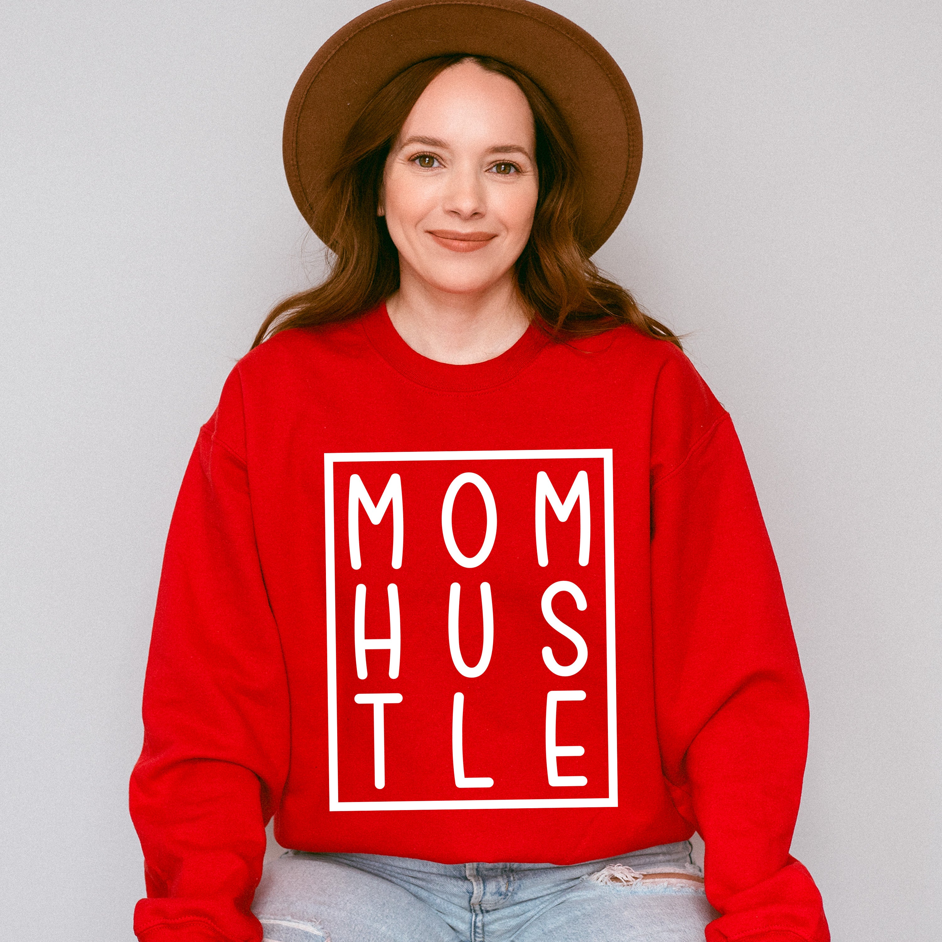 Mom Hustle Mother's Day Unisex Crewneck T-Shirt Sweatshirt Hoodie