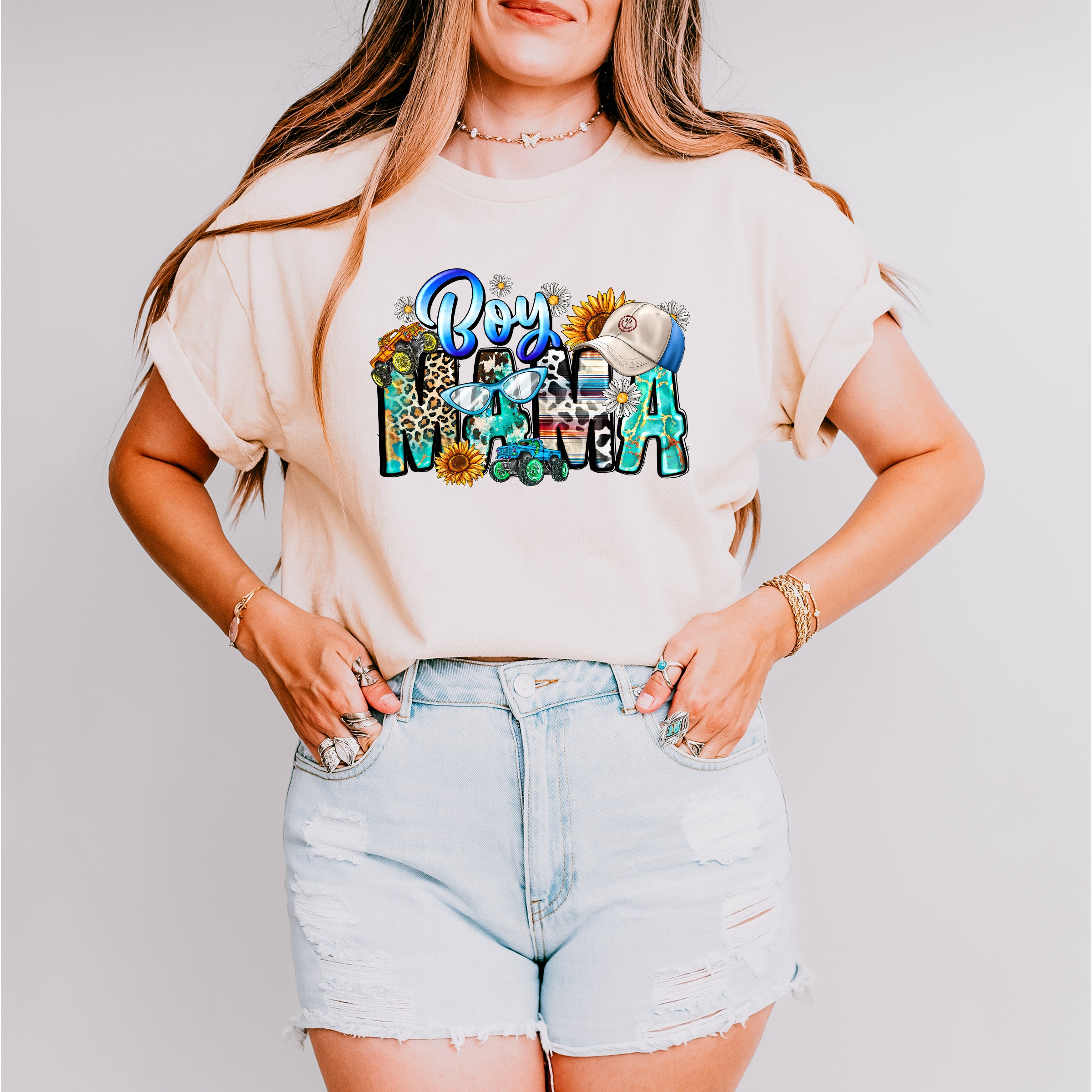 Boy Mama Mother's Day Unisex Crewneck T-Shirt Sweatshirt Hoodie