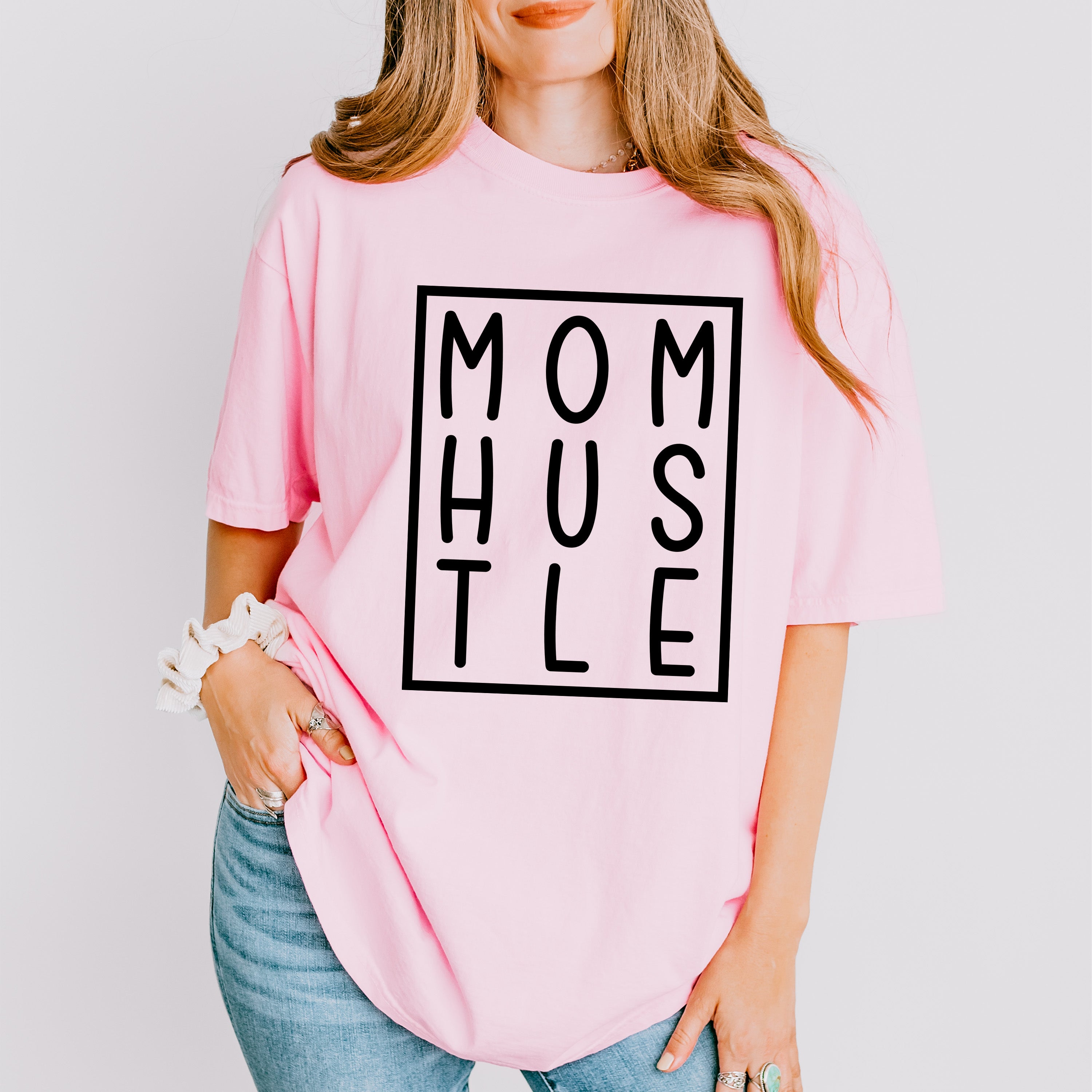 Mom Hustle Mother's Day Unisex Crewneck T-Shirt Sweatshirt Hoodie