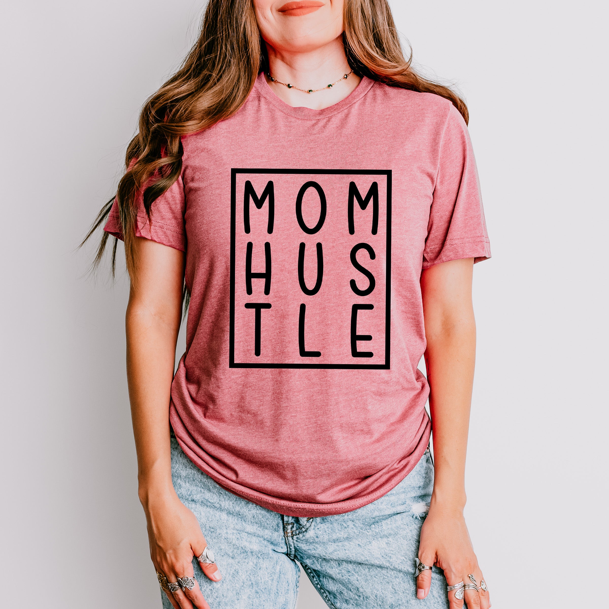 Mom Hustle Mother's Day Unisex Crewneck T-Shirt Sweatshirt Hoodie