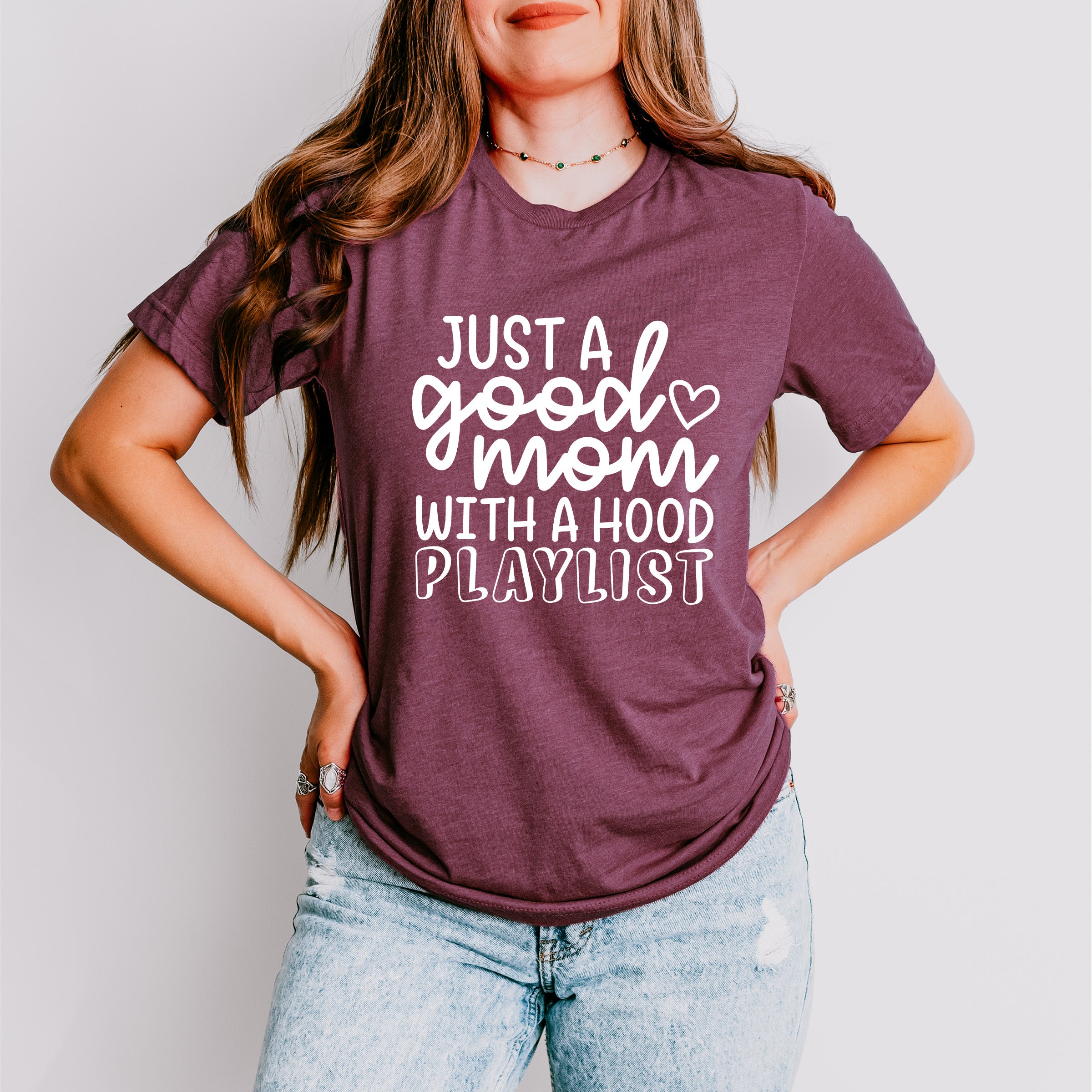 Just A Good Mom Mother&#39;s Day Unisex Crewneck T-Shirt Sweatshirt Hoodie