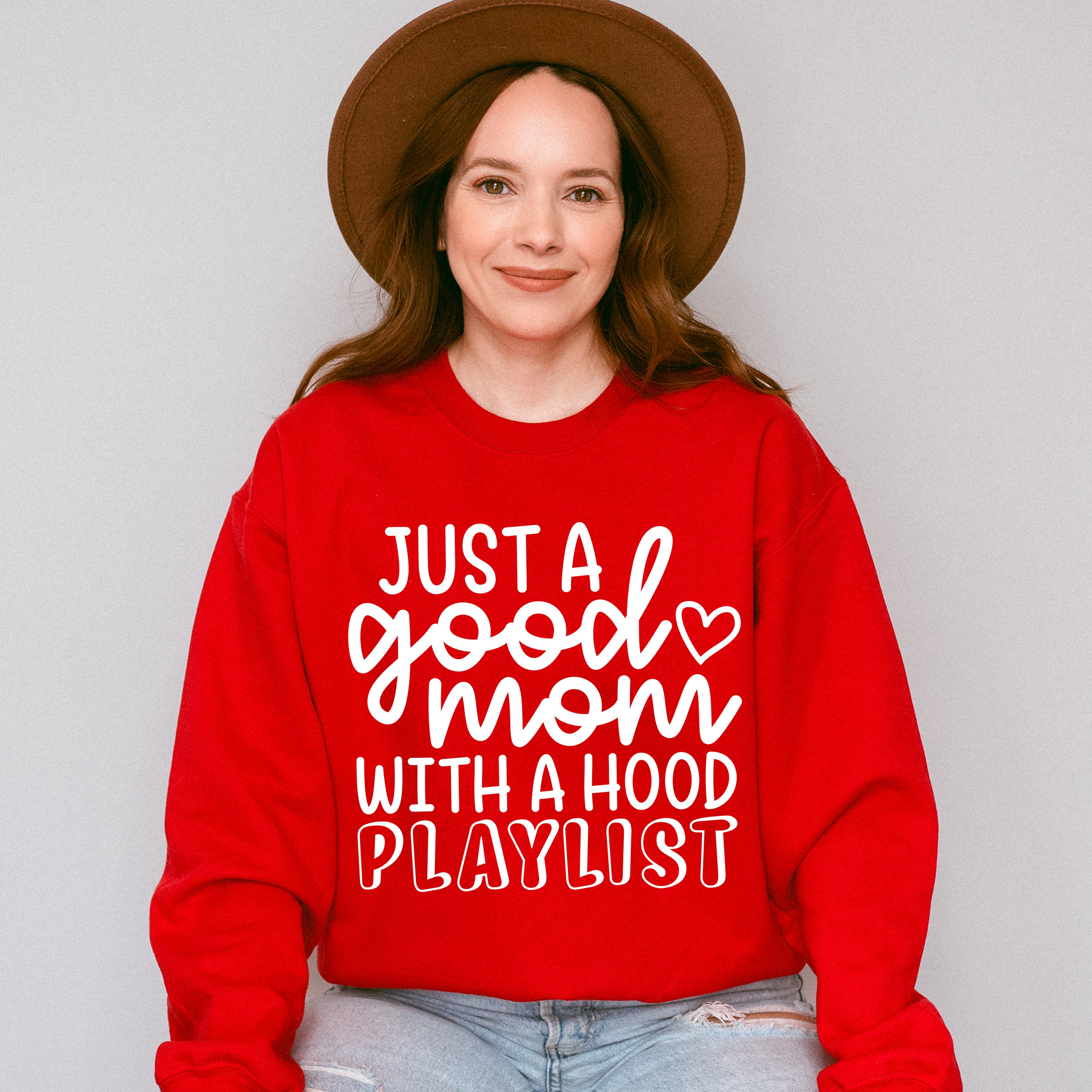 Just A Good Mom Mother&#39;s Day Unisex Crewneck T-Shirt Sweatshirt Hoodie