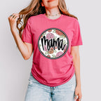 Circle Roses Mama Mother's Day Unisex Crewneck T-Shirt Sweatshirt Hoodie