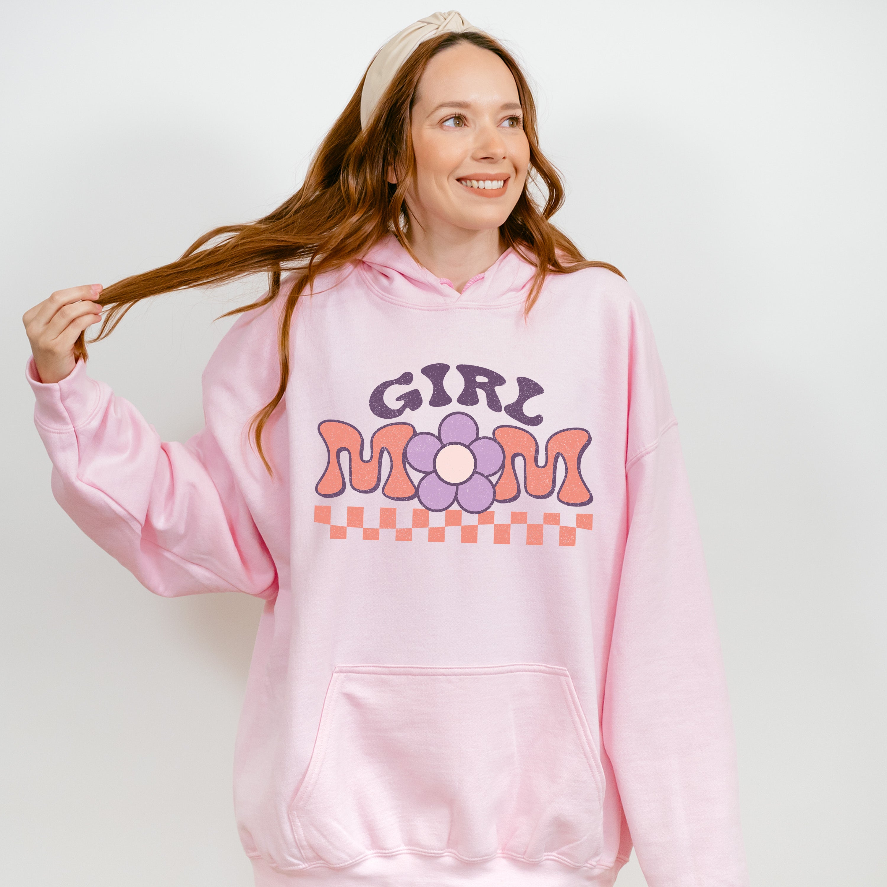 Girl Mom Mother's Day Unisex Crewneck T-Shirt Sweatshirt Hoodie