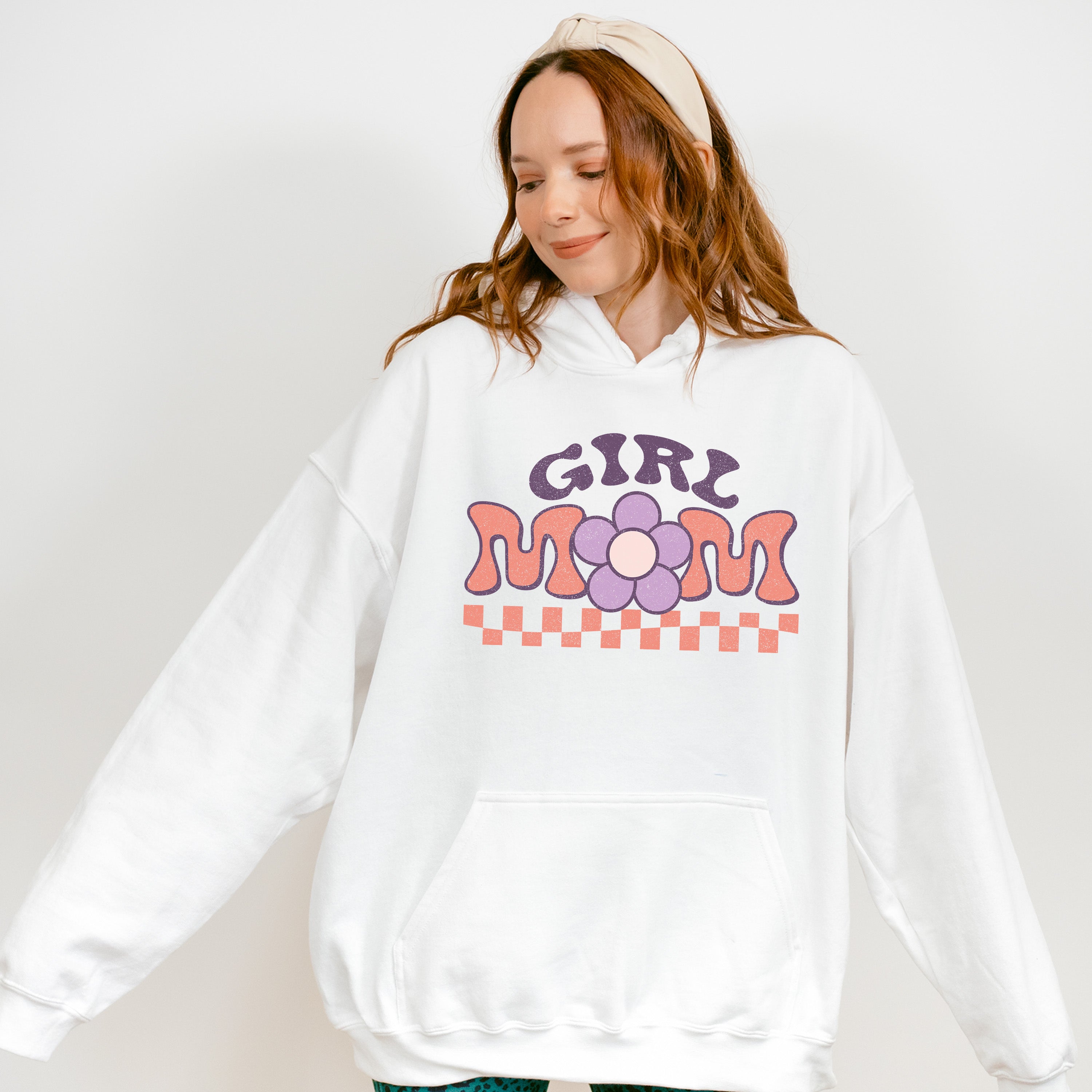 Girl Mom Mother's Day Unisex Crewneck T-Shirt Sweatshirt Hoodie