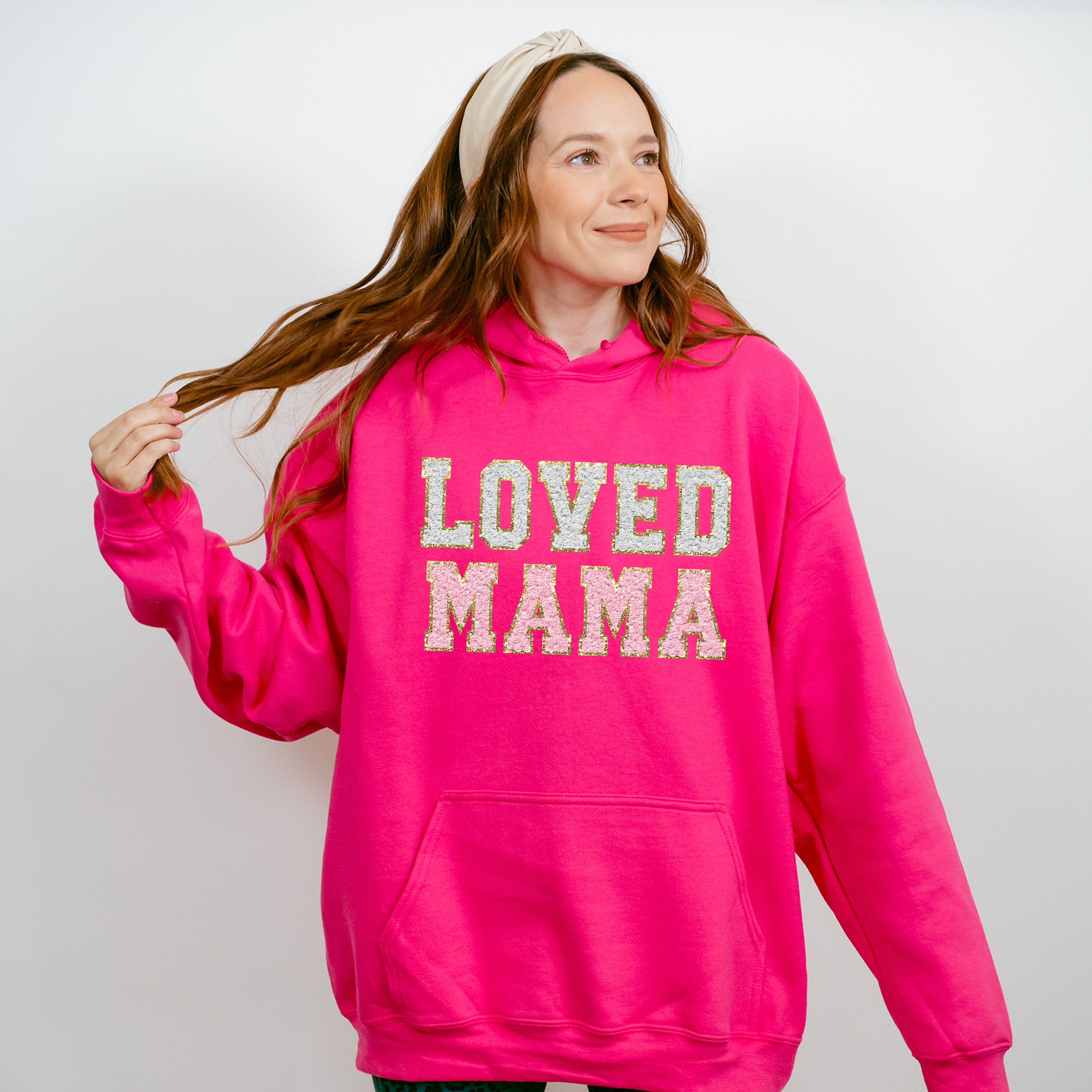 Loved Mama Mother's Day Unisex Crewneck T-Shirt Sweatshirt Hoodie