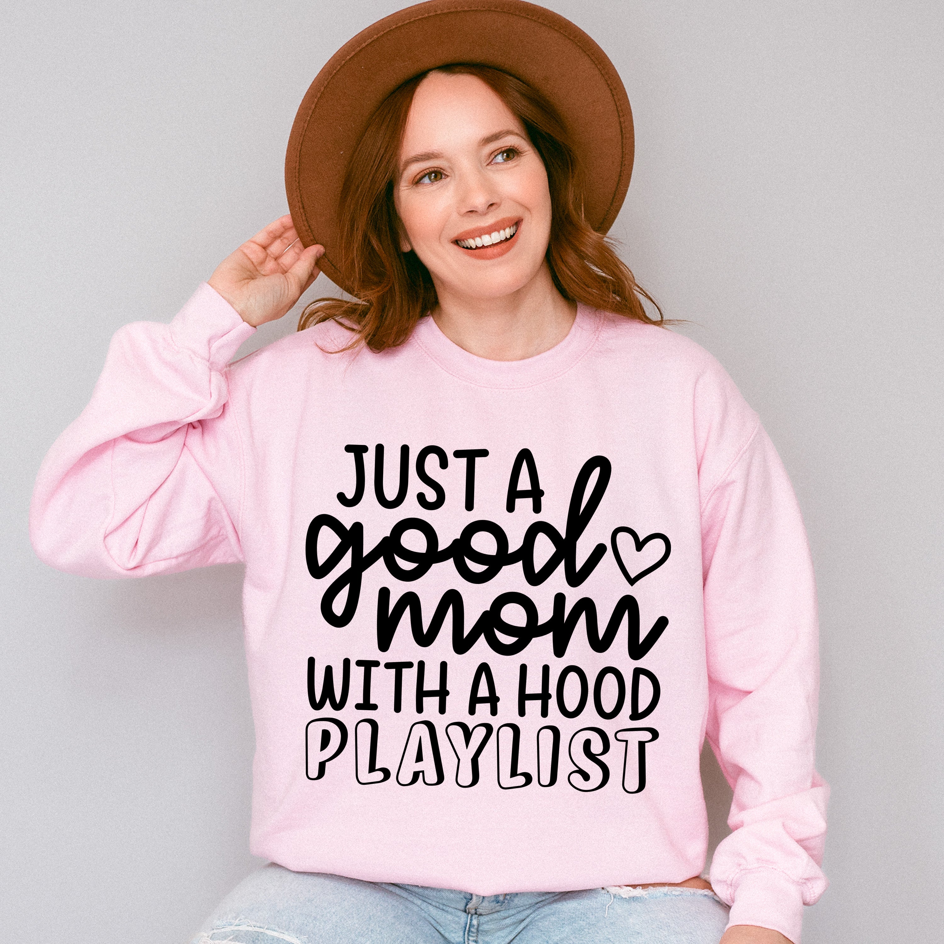 Just A Good Mom Mother&#39;s Day Unisex Crewneck T-Shirt Sweatshirt Hoodie