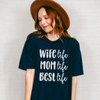 Best Life Mother's Day Unisex Crewneck T-Shirt Sweatshirt Hoodie