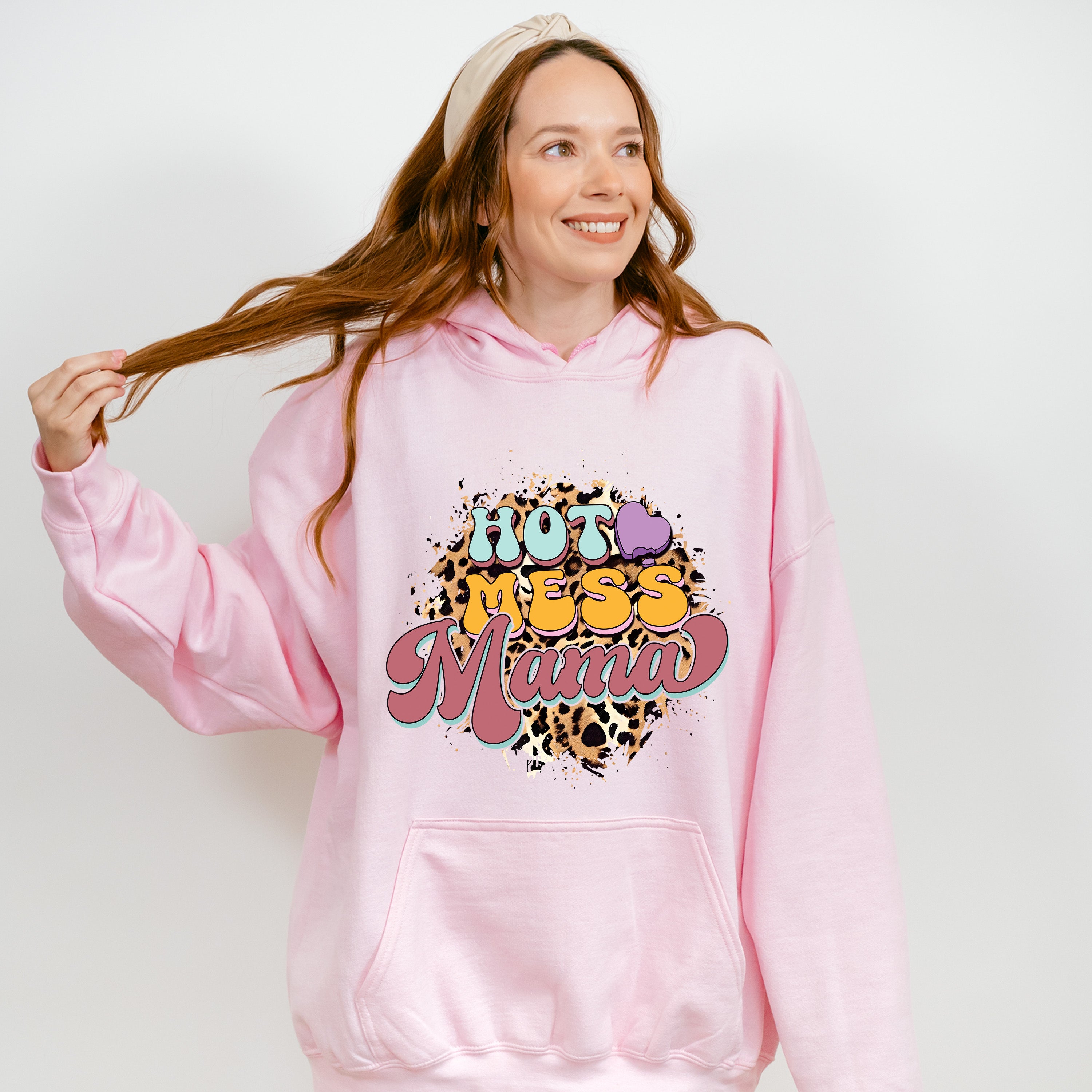 Hot Mess Mama Mother's Day Unisex Crewneck T-Shirt Sweatshirt Hoodie