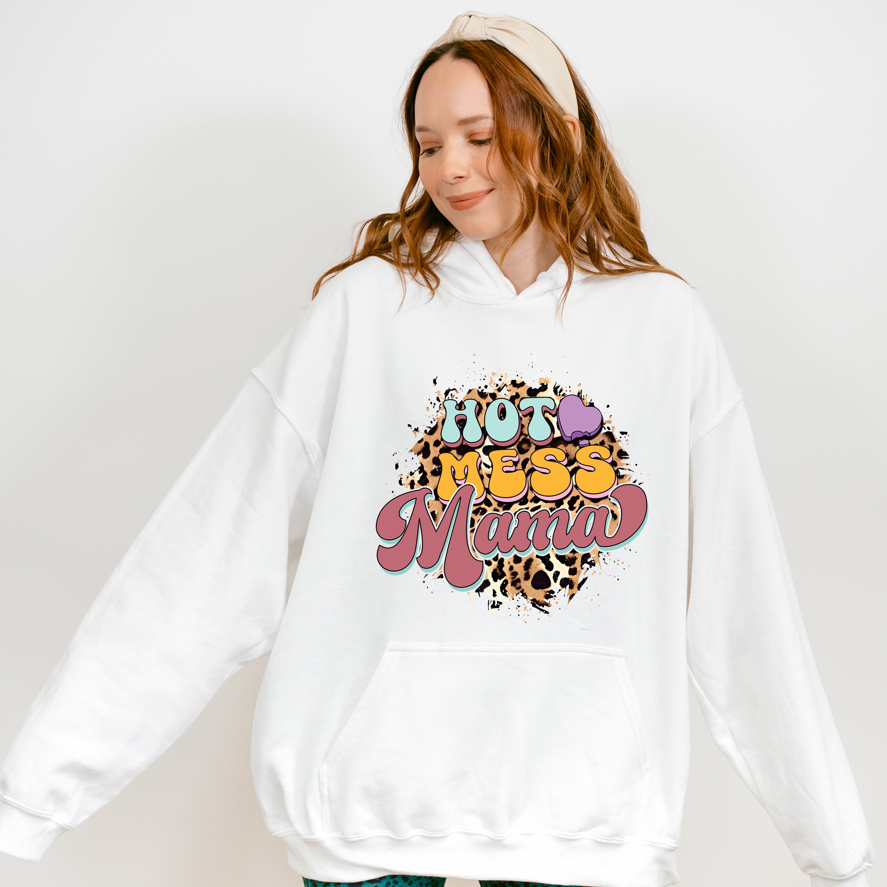 Hot Mess Mama Mother's Day Unisex Crewneck T-Shirt Sweatshirt Hoodie