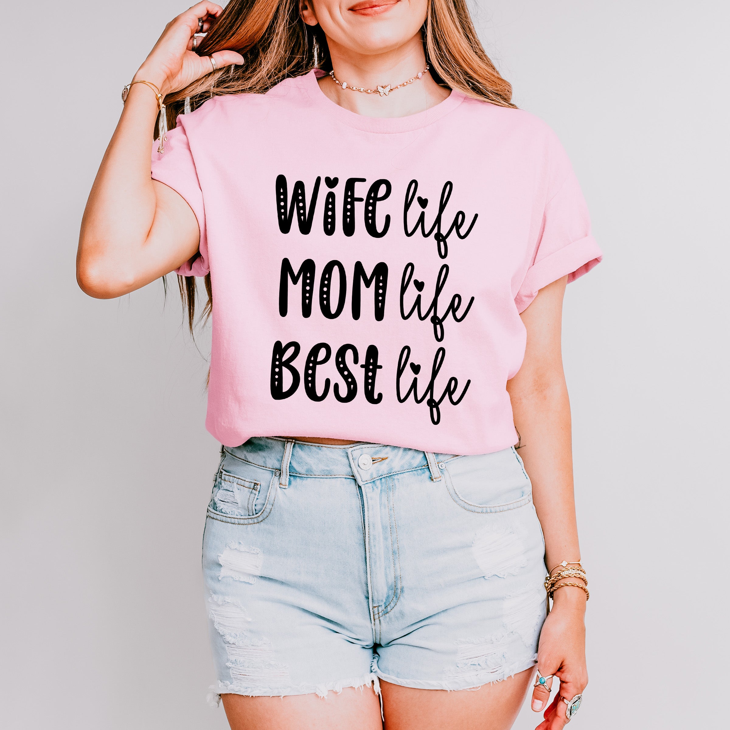 Best Life Mother's Day Unisex Crewneck T-Shirt Sweatshirt Hoodie