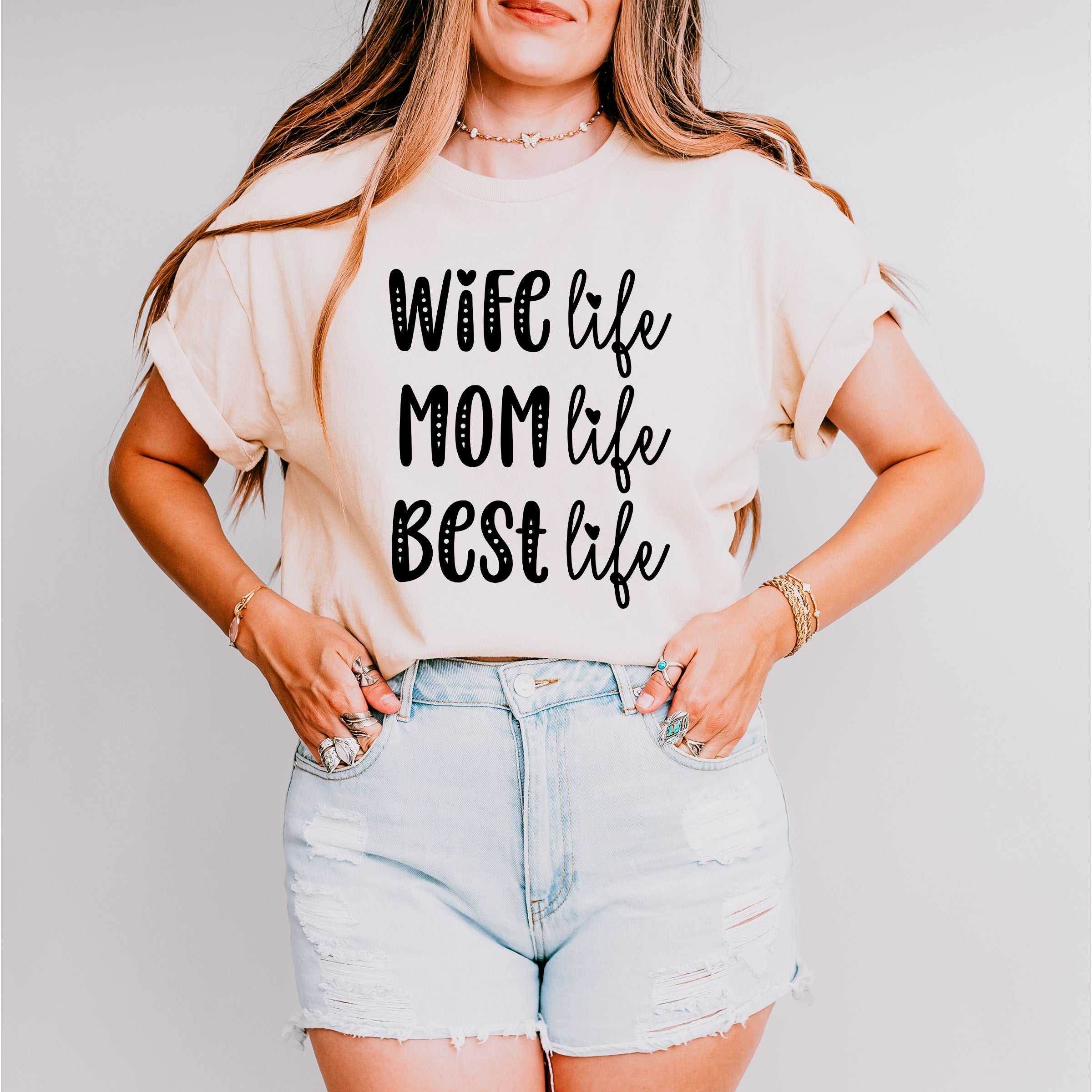 Best Life Mother's Day Unisex Crewneck T-Shirt Sweatshirt Hoodie