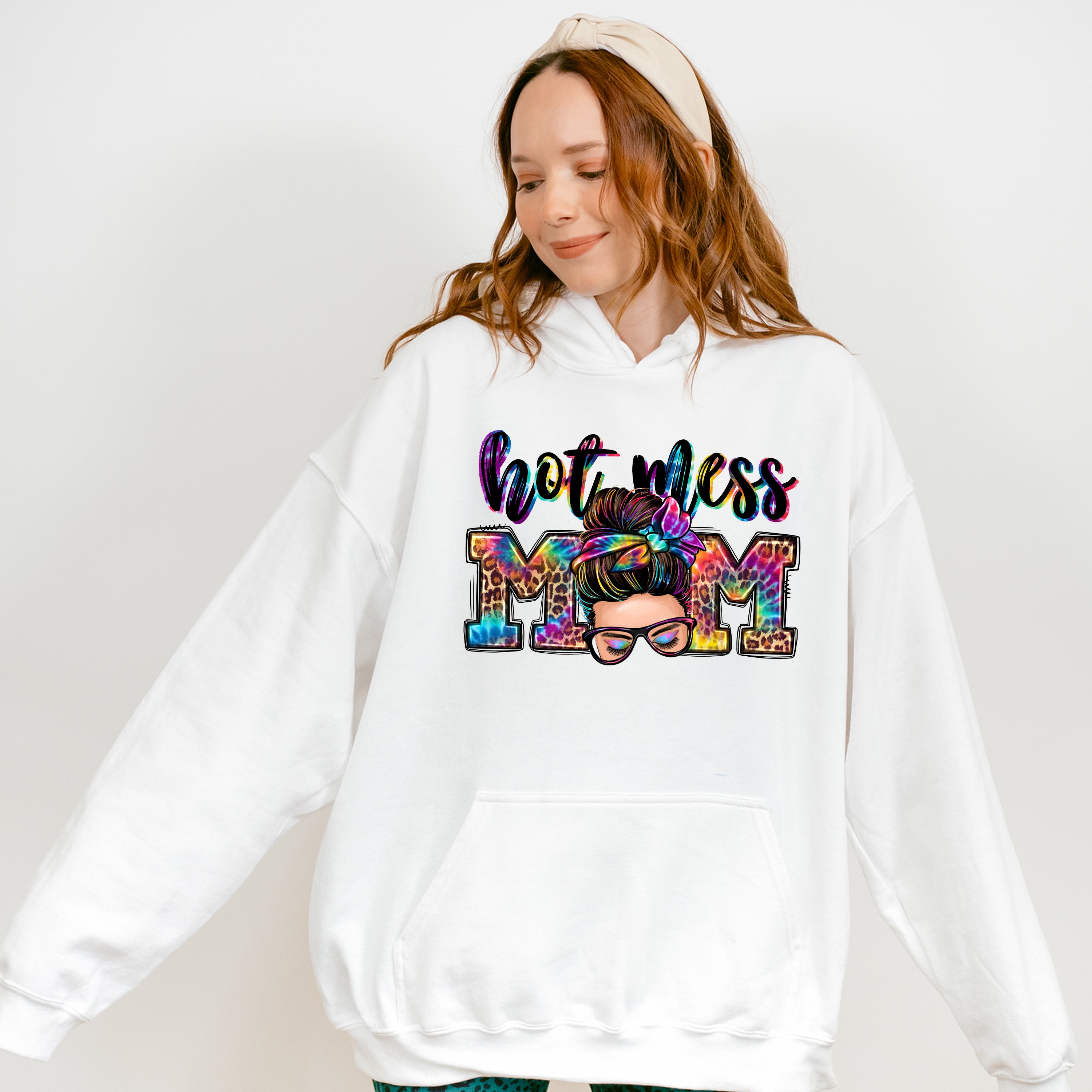 Hot Mess Mom Mother's Day Unisex Crewneck T-Shirt Sweatshirt Hoodie