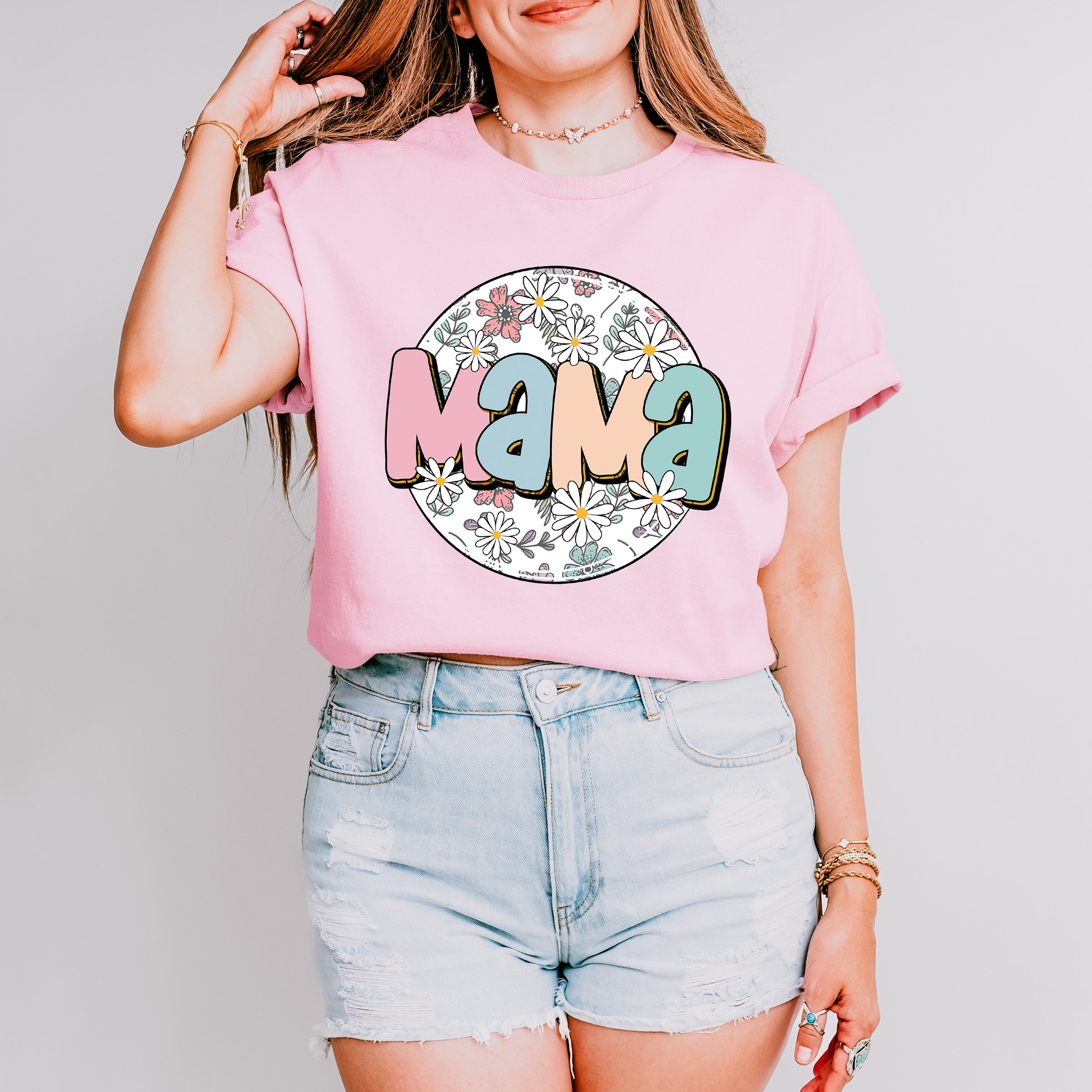 MAMA Mother's Day Unisex Crewneck T-Shirt Sweatshirt Hoodie