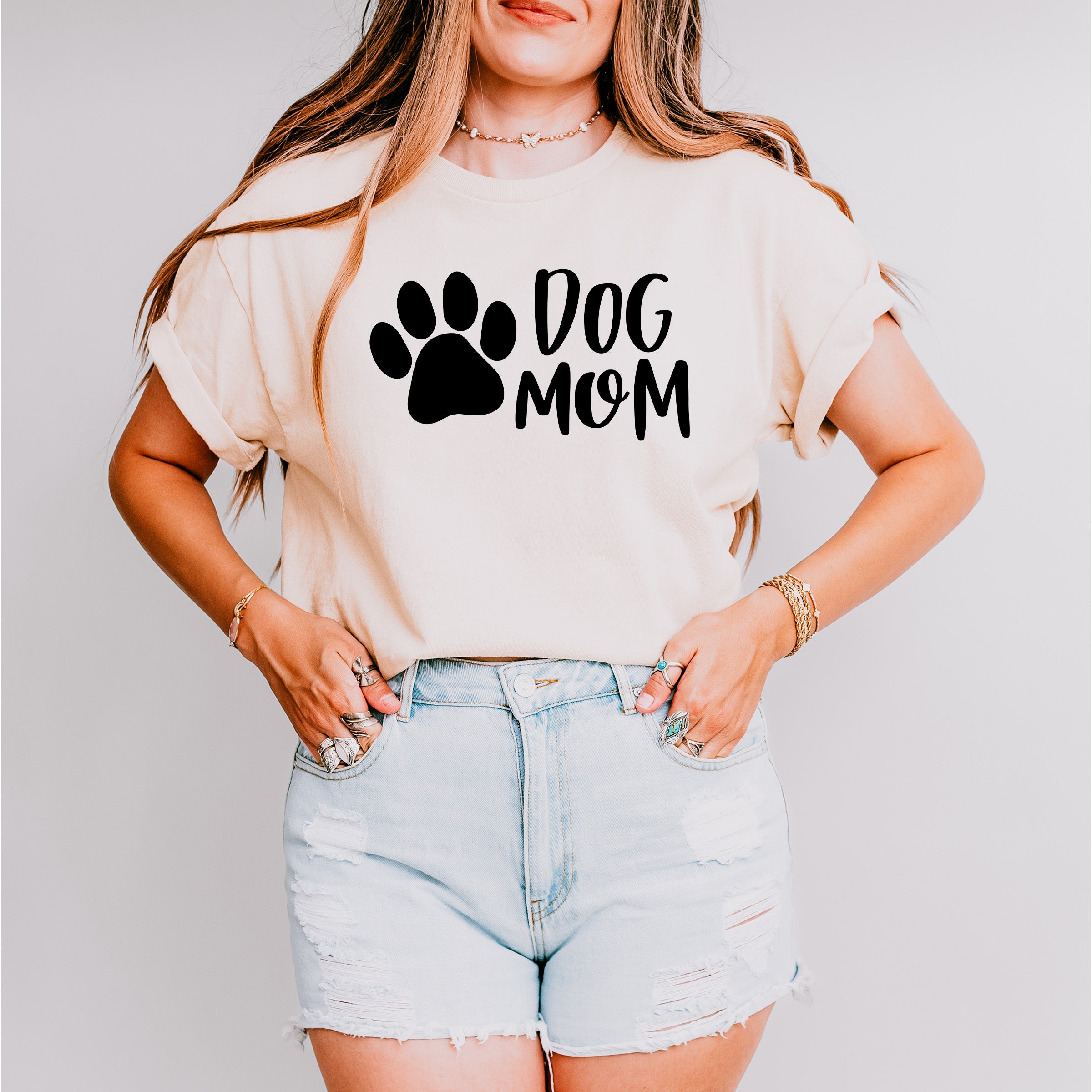 Dog Mom Mother's Day Unisex Crewneck T-Shirt Sweatshirt Hoodie