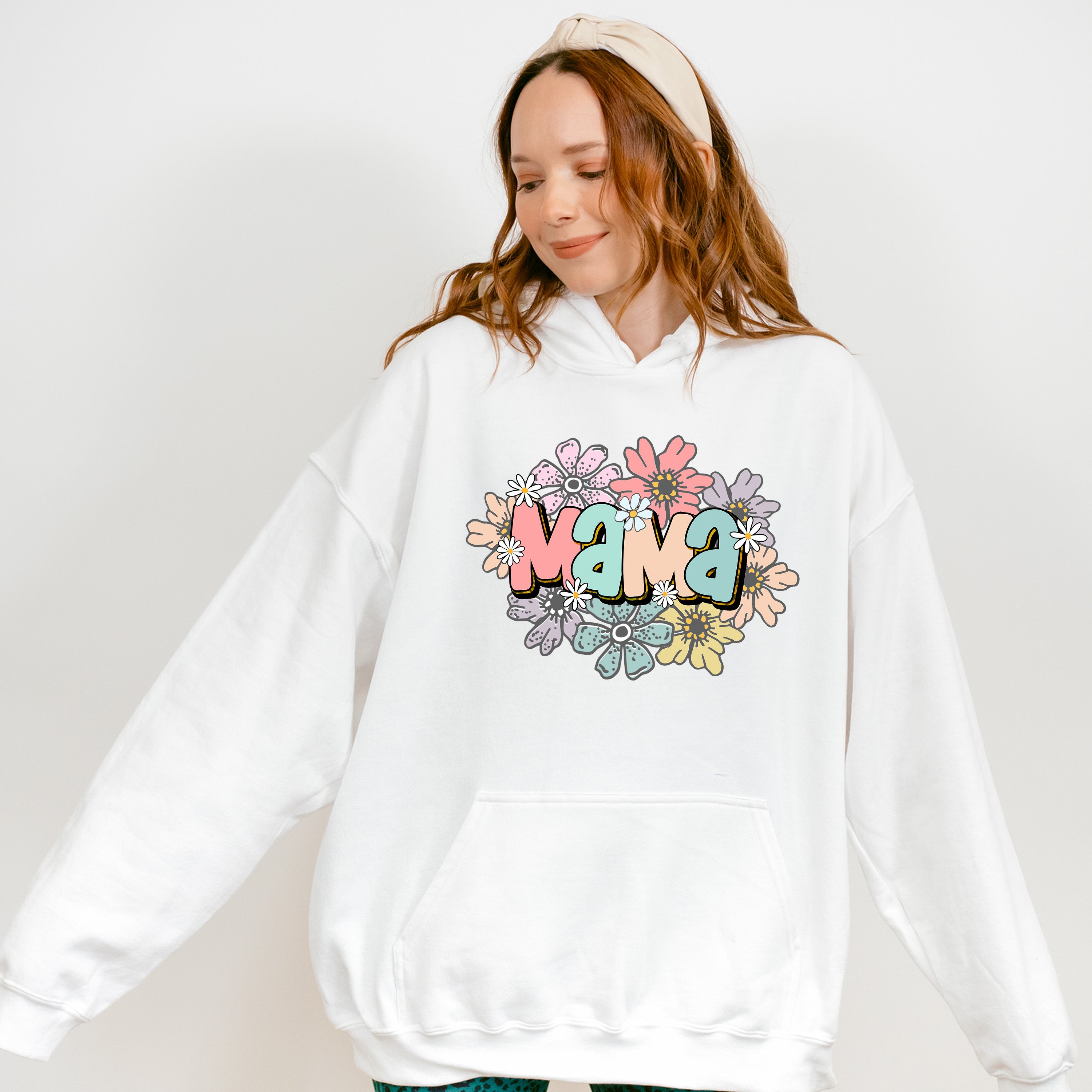 MAMA Flowers Mother's Day Unisex Crewneck T-Shirt Sweatshirt Hoodie