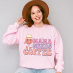 Mama Needs Coffee Mother's Day Unisex Crewneck T-Shirt Sweatshirt Hoodie