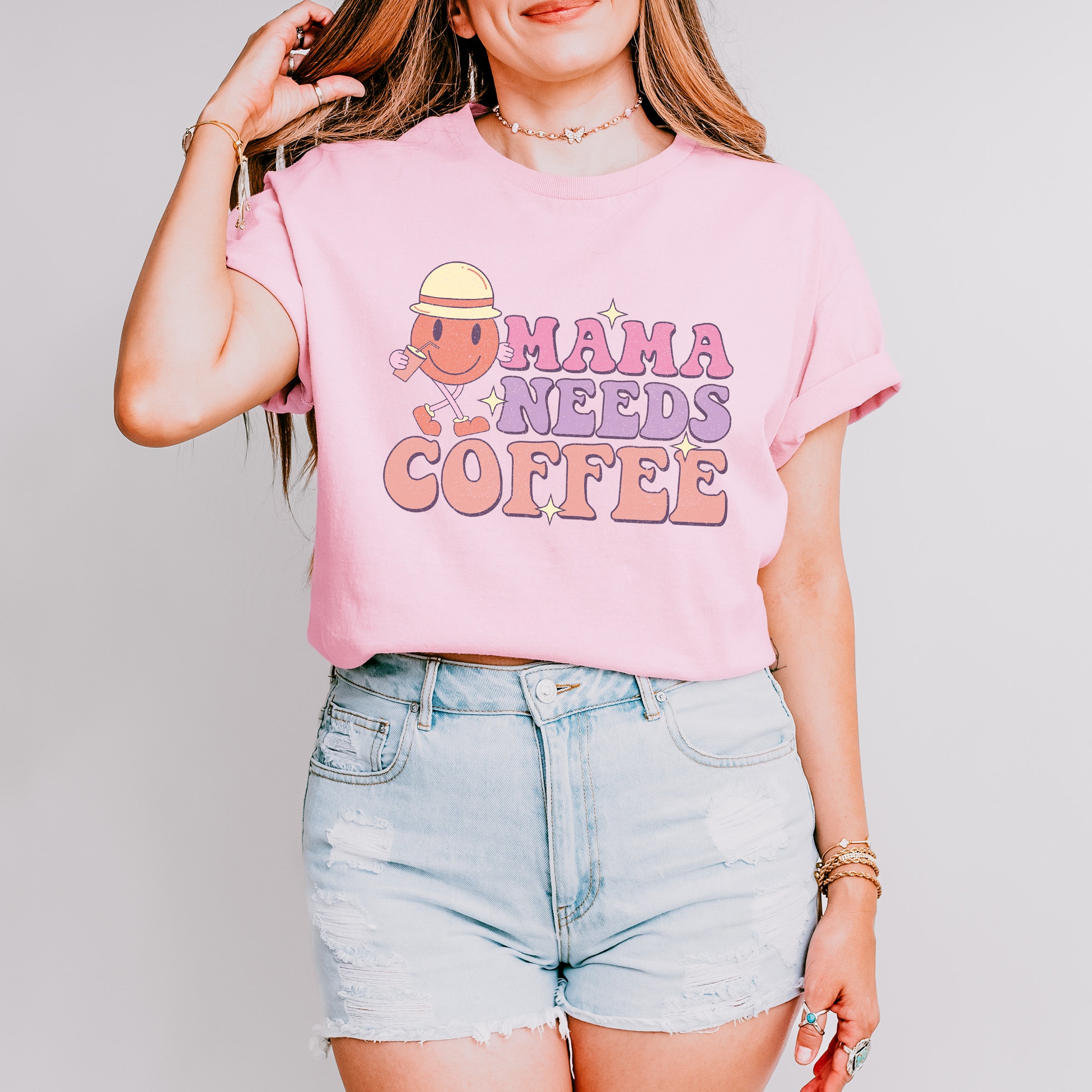 Mama Needs Coffee Mother's Day Unisex Crewneck T-Shirt Sweatshirt Hoodie