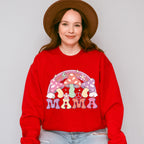 Mama Mushrooms And Rainbow Mother's Day Unisex Crewneck T-Shirt Sweatshirt Hoodie