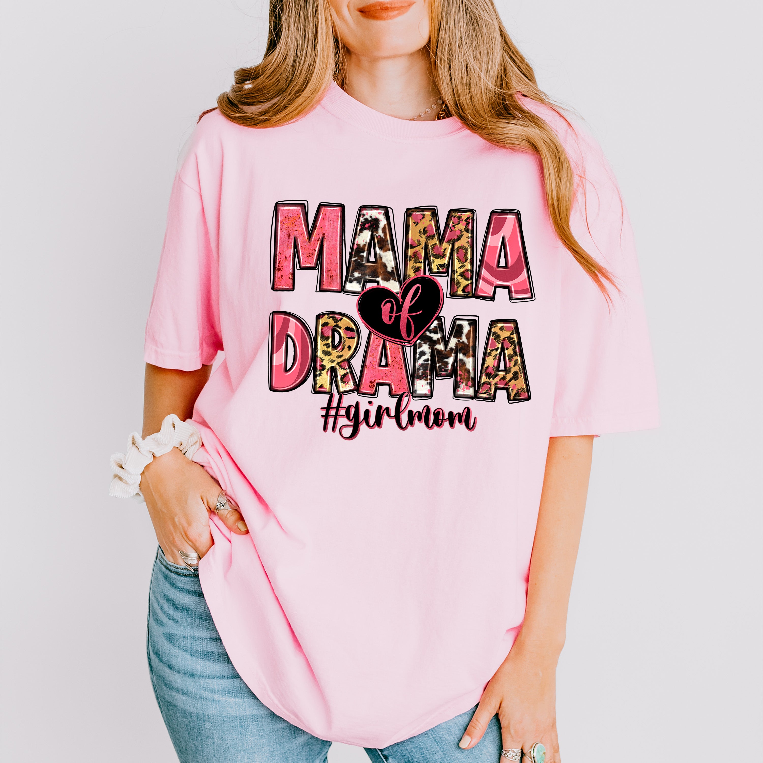 Mama Of Drama Mother's Day Unisex Crewneck T-Shirt Sweatshirt Hoodie