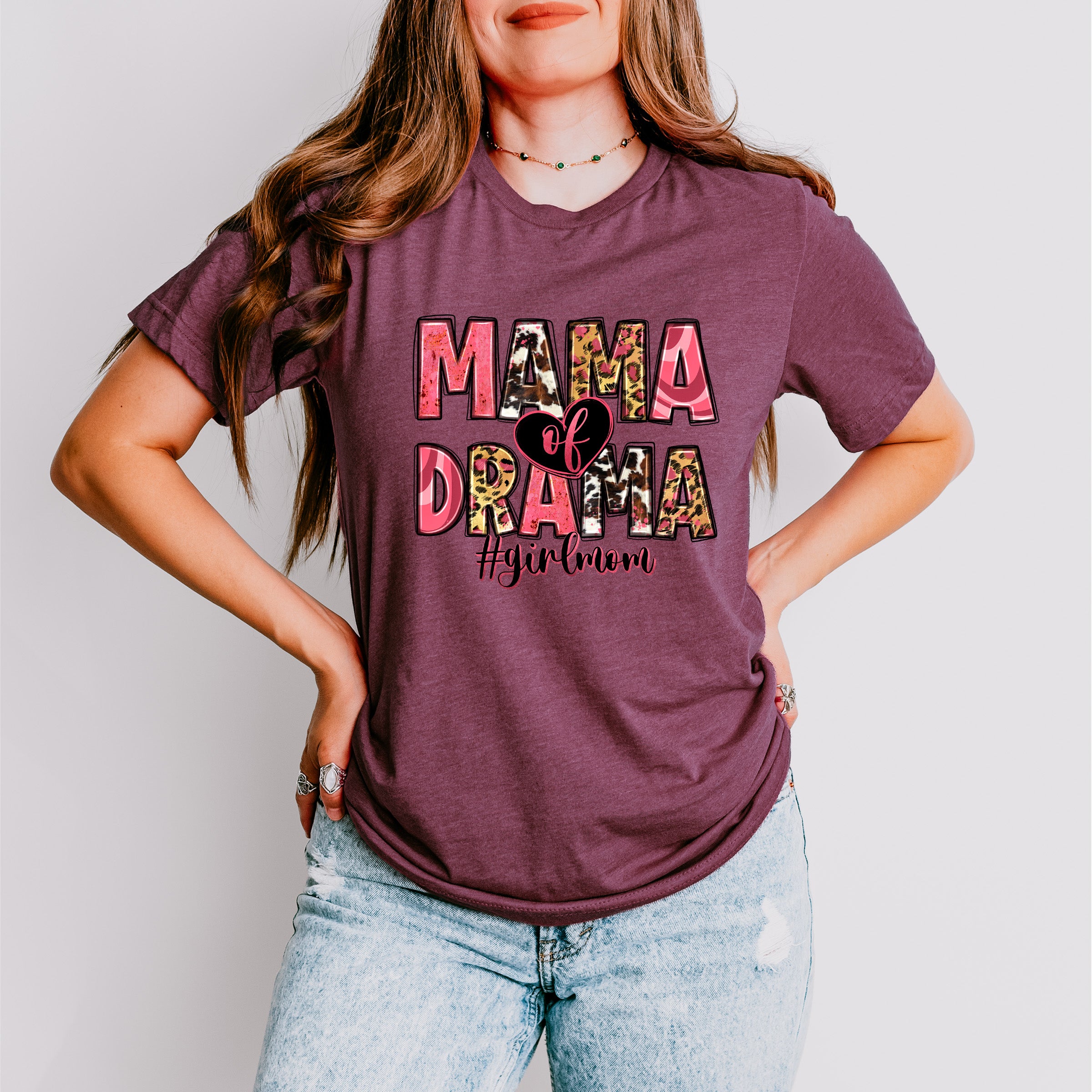 Mama Of Drama Mother's Day Unisex Crewneck T-Shirt Sweatshirt Hoodie