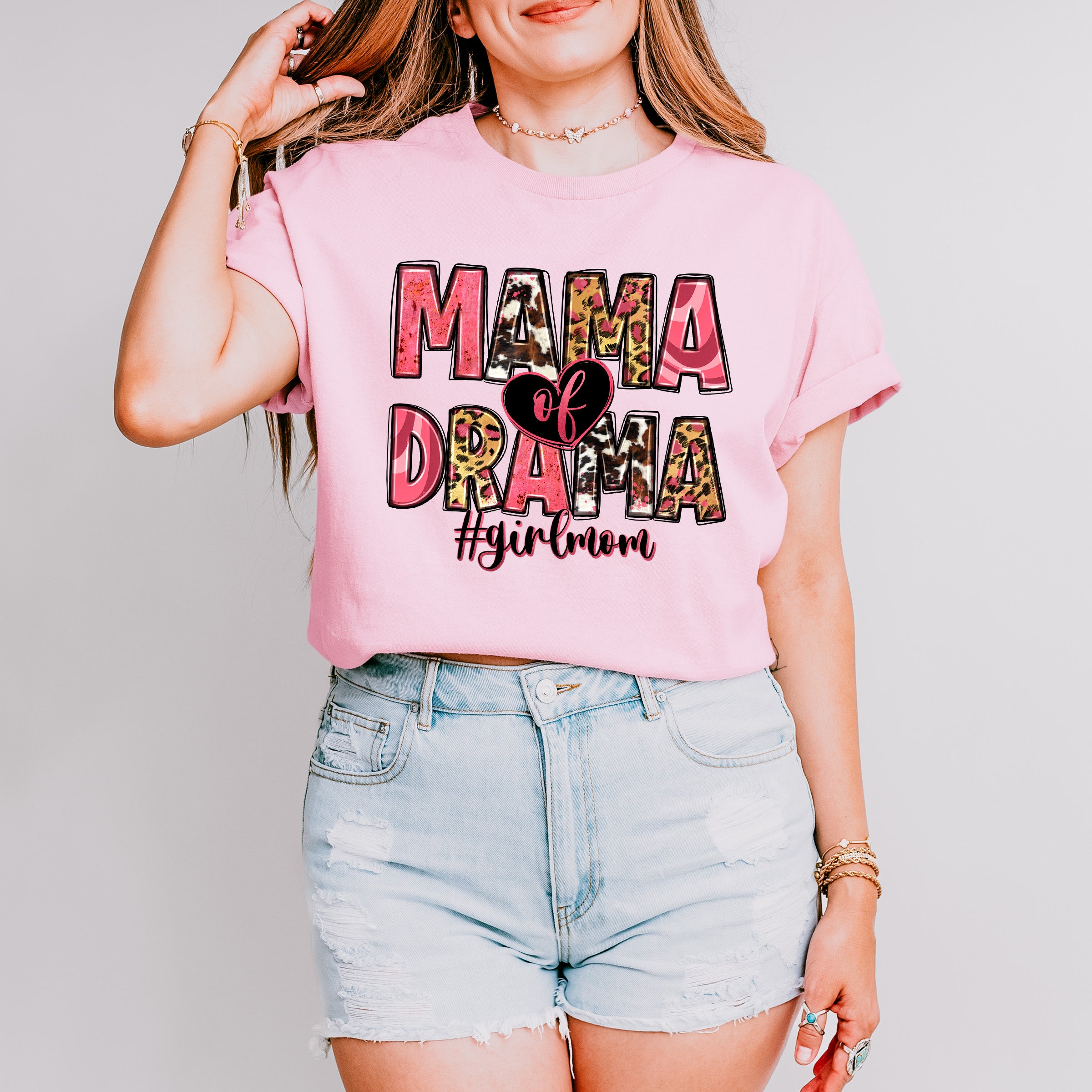 Mama Of Drama Mother's Day Unisex Crewneck T-Shirt Sweatshirt Hoodie