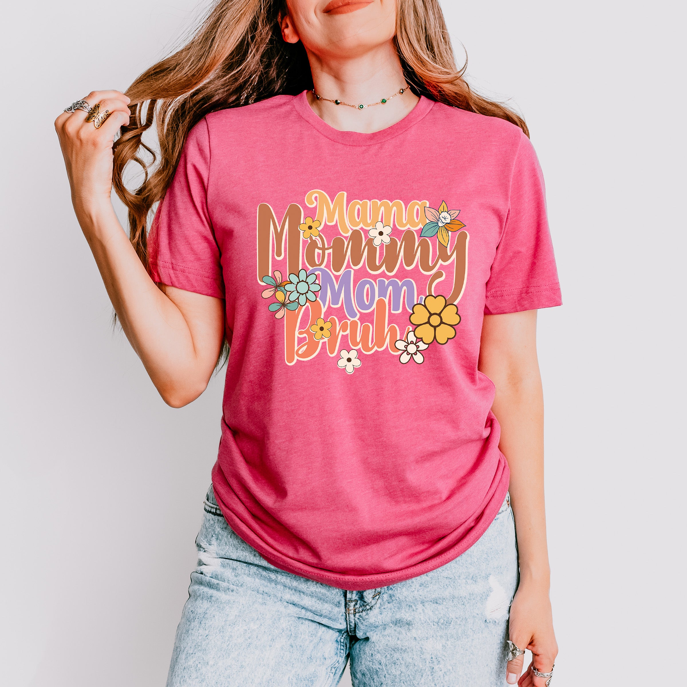 Mama Mommy Mom Bruh Mother's Day Unisex Crewneck T-Shirt Sweatshirt Hoodie