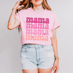 Pink Mama Mama Mama Mother's Day Unisex Crewneck T-Shirt Sweatshirt Hoodie