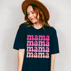 Pink Mama Mama Mama Mother's Day Unisex Crewneck T-Shirt Sweatshirt Hoodie