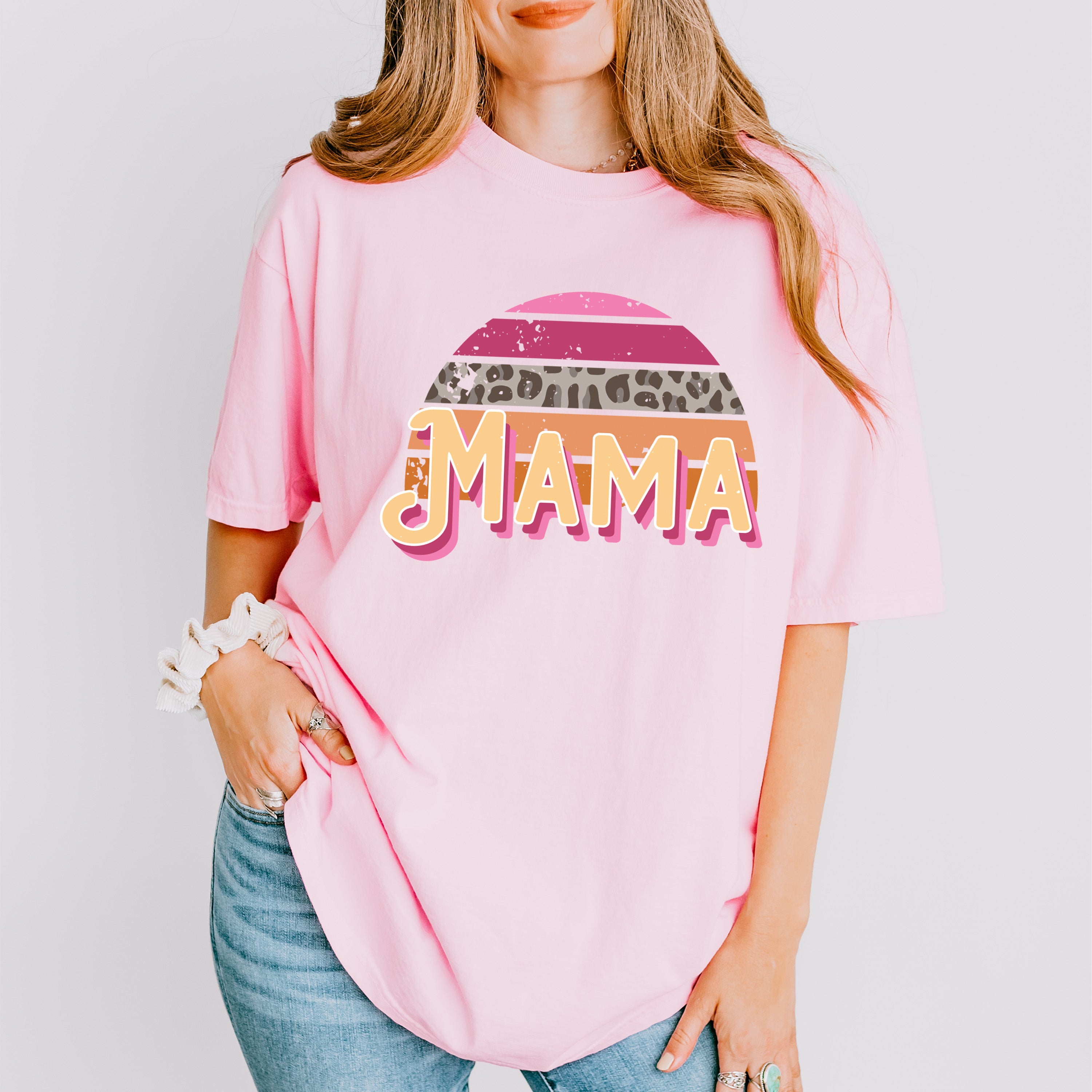 Mama Retro Mother's Day Unisex Crewneck T-Shirt Sweatshirt Hoodie