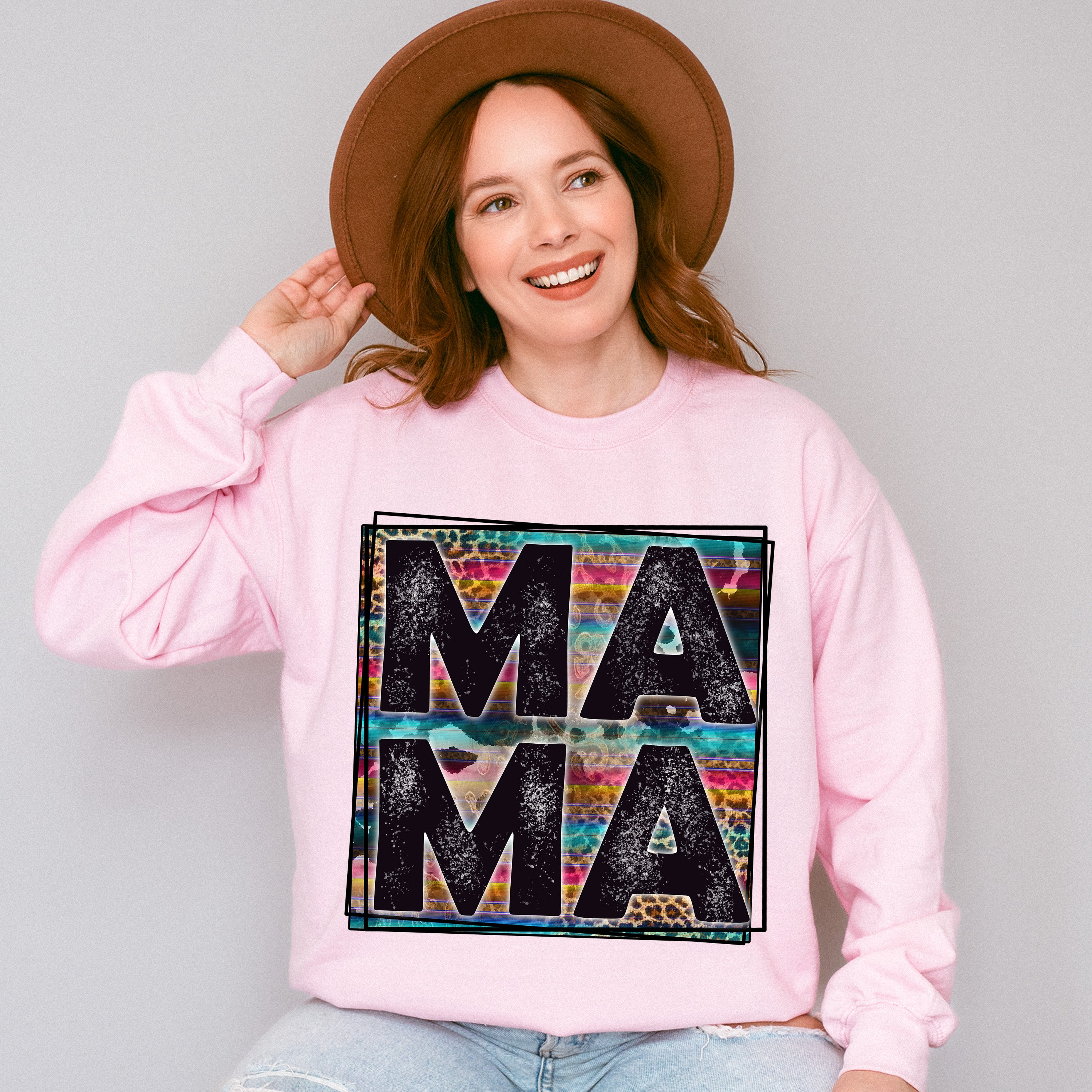 MAMA Mother's Day Unisex Crewneck T-Shirt Sweatshirt Hoodie