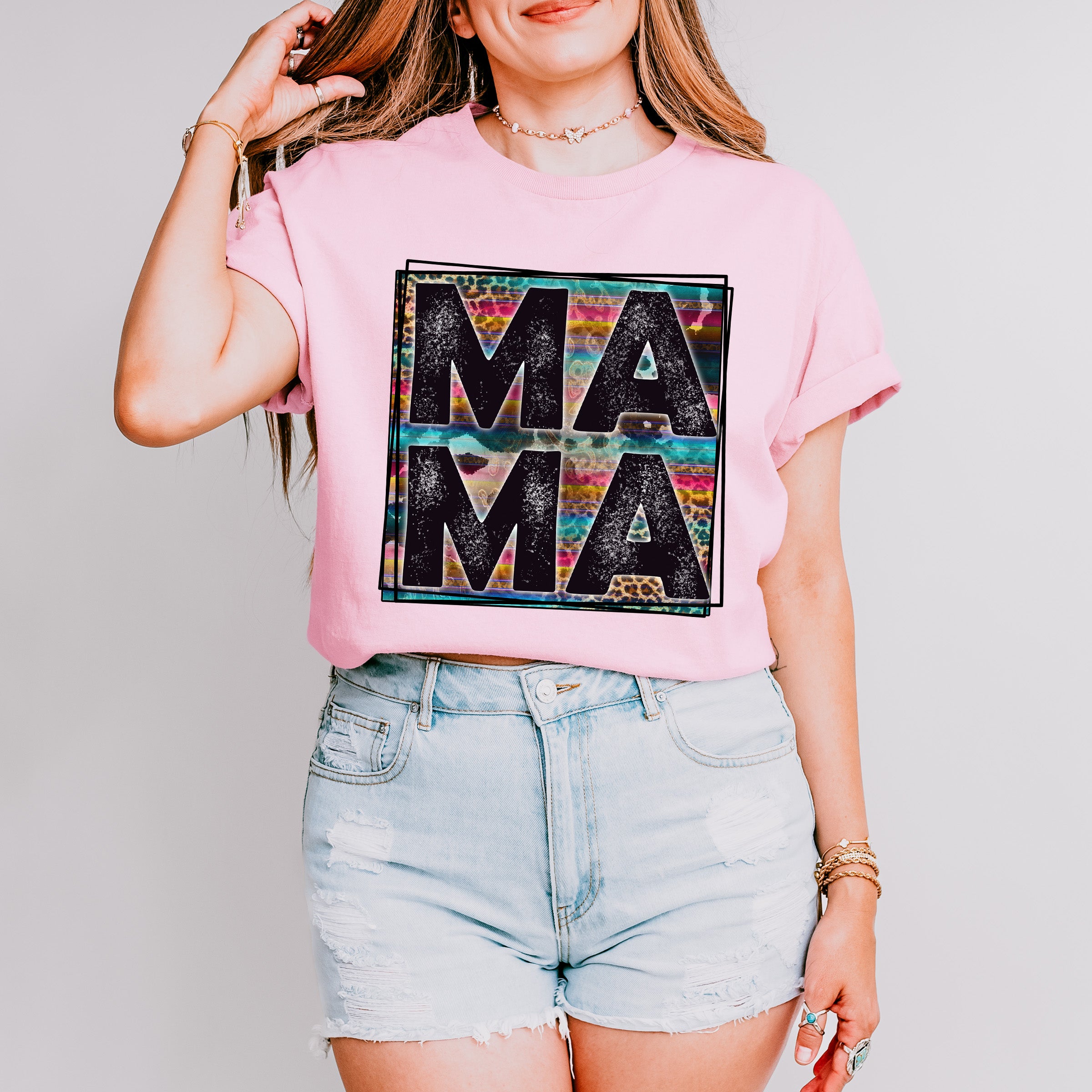 MAMA Mother's Day Unisex Crewneck T-Shirt Sweatshirt Hoodie