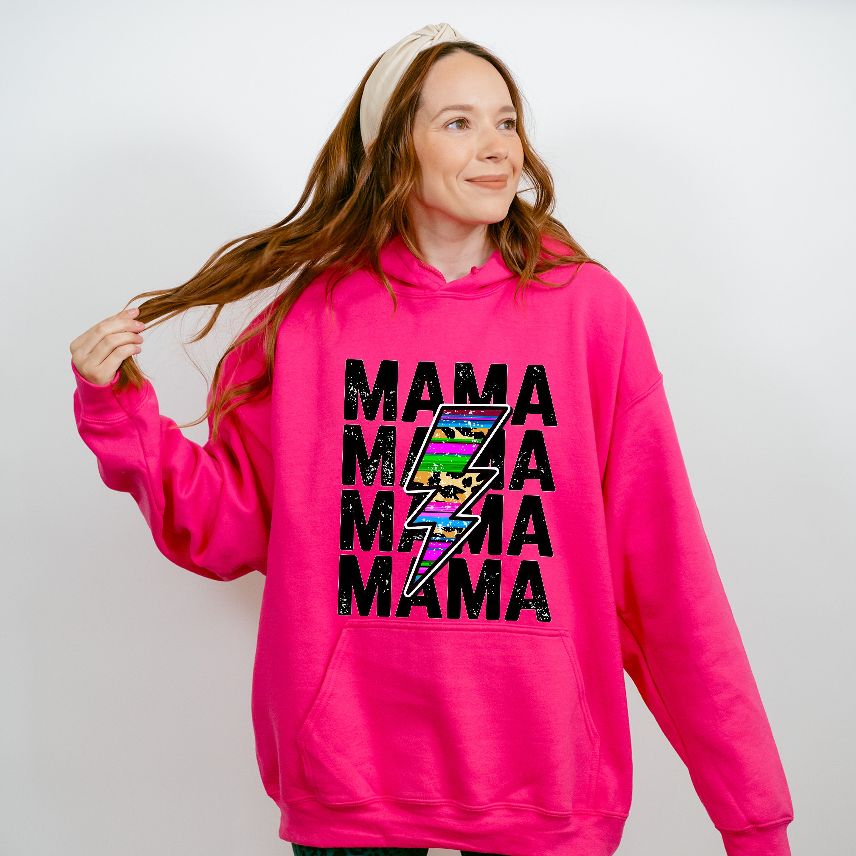 Mama Lightning Mother's Day Unisex Crewneck T-Shirt Sweatshirt Hoodie