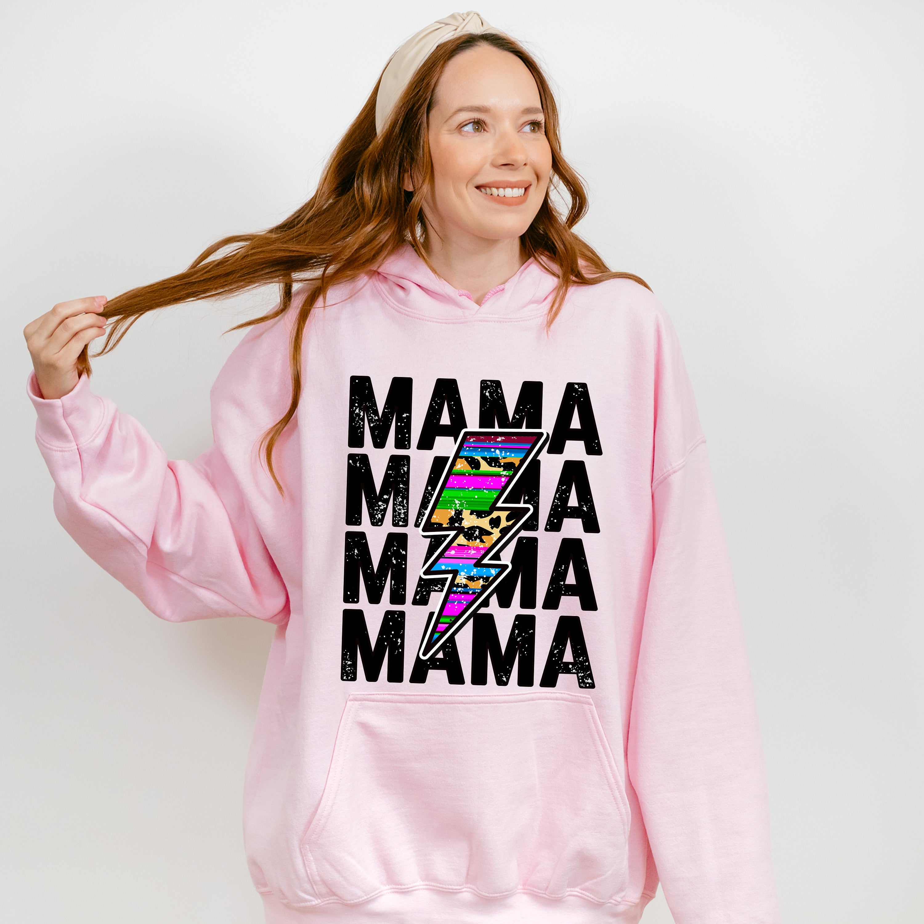 Mama Lightning Mother's Day Unisex Crewneck T-Shirt Sweatshirt Hoodie
