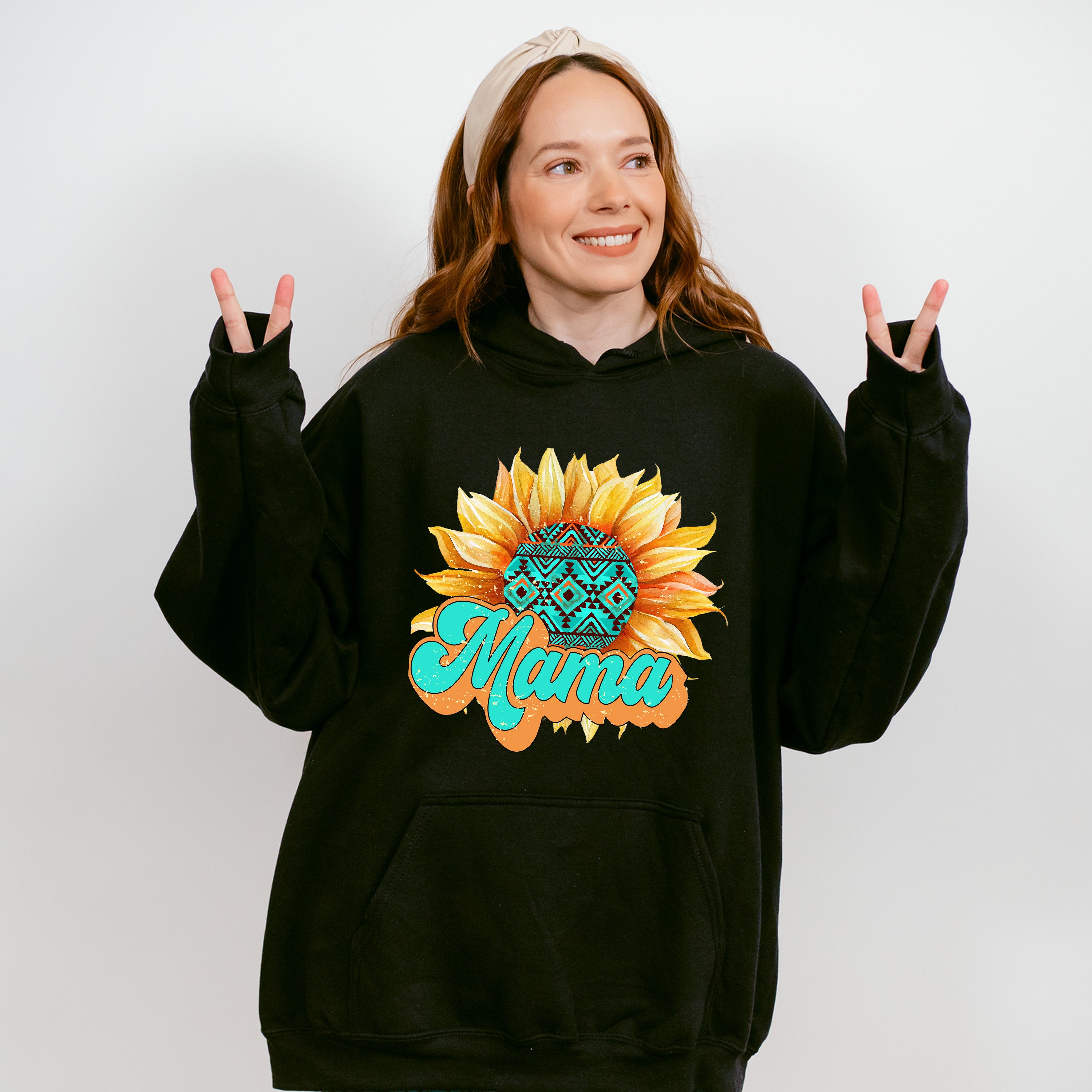 Mama Sunflower Mother's Day Unisex Crewneck T-Shirt Sweatshirt Hoodie