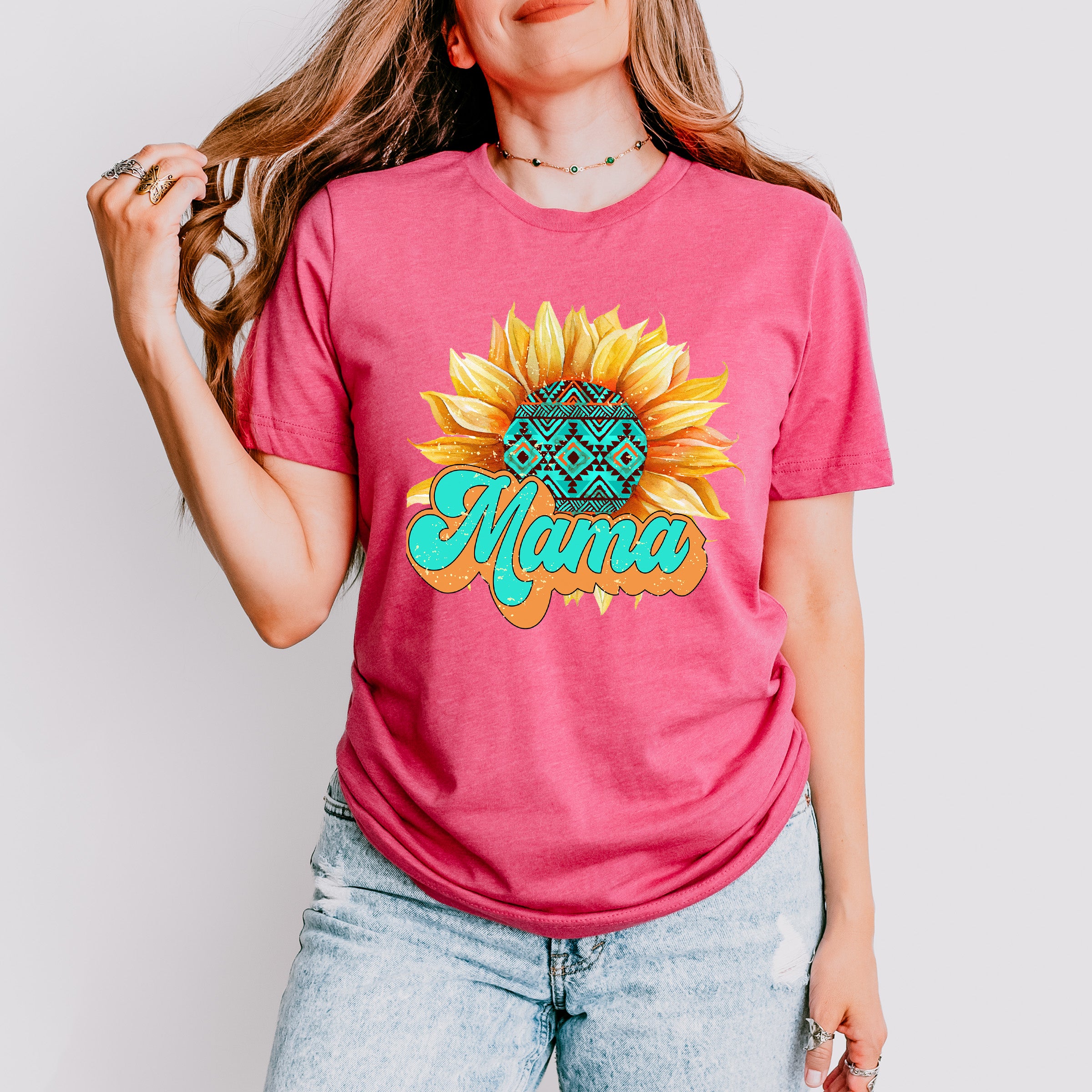 Mama Sunflower Mother's Day Unisex Crewneck T-Shirt Sweatshirt Hoodie