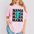 Mama Blue Lightning Mother's Day Unisex Crewneck T-Shirt Sweatshirt Hoodie
