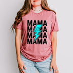 Mama Blue Lightning Mother's Day Unisex Crewneck T-Shirt Sweatshirt Hoodie