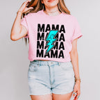 Mama Blue Lightning Mother's Day Unisex Crewneck T-Shirt Sweatshirt Hoodie